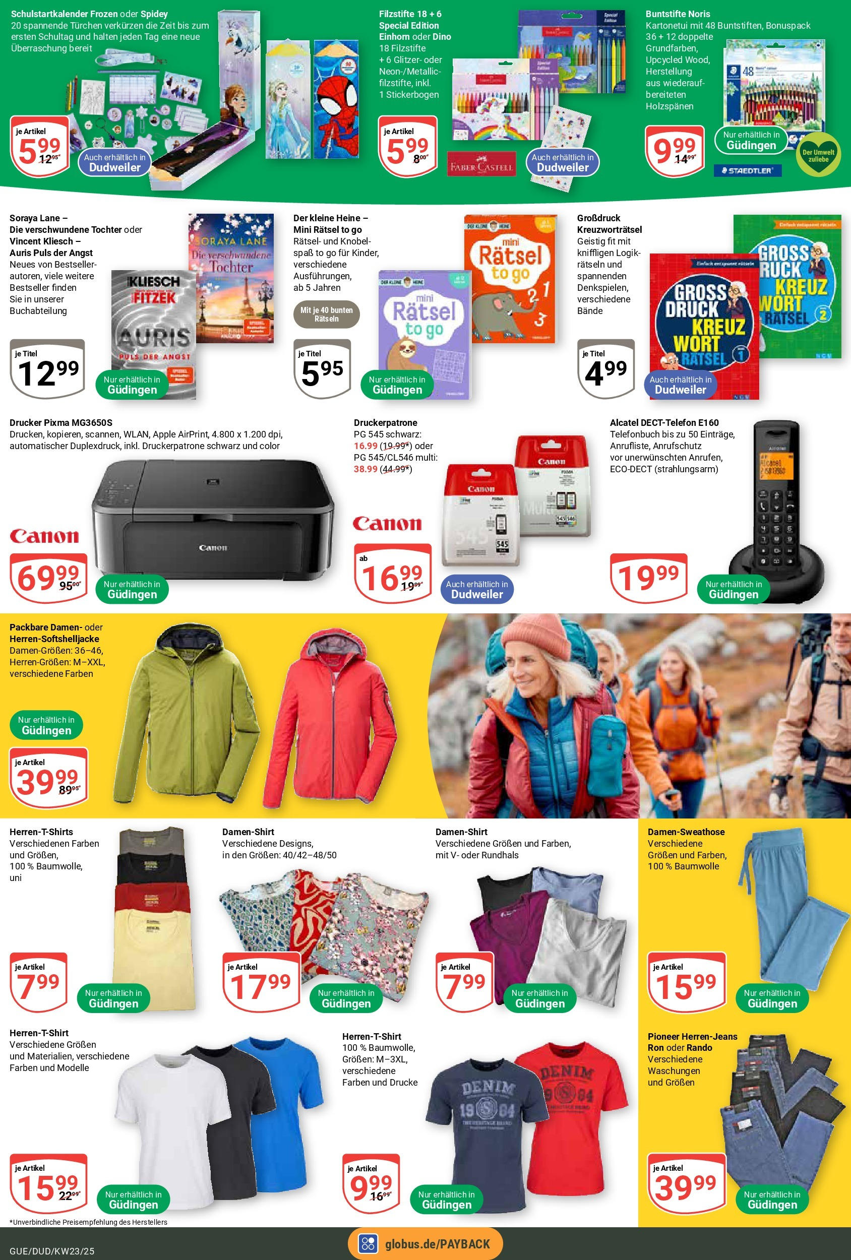 Globus prospekt Saarbrücken-Dudweiler	 (ab 01.06.2025) » Angebote online | Seite: 26 | Produkte: Shirt, Apple, Jeans, Drucker