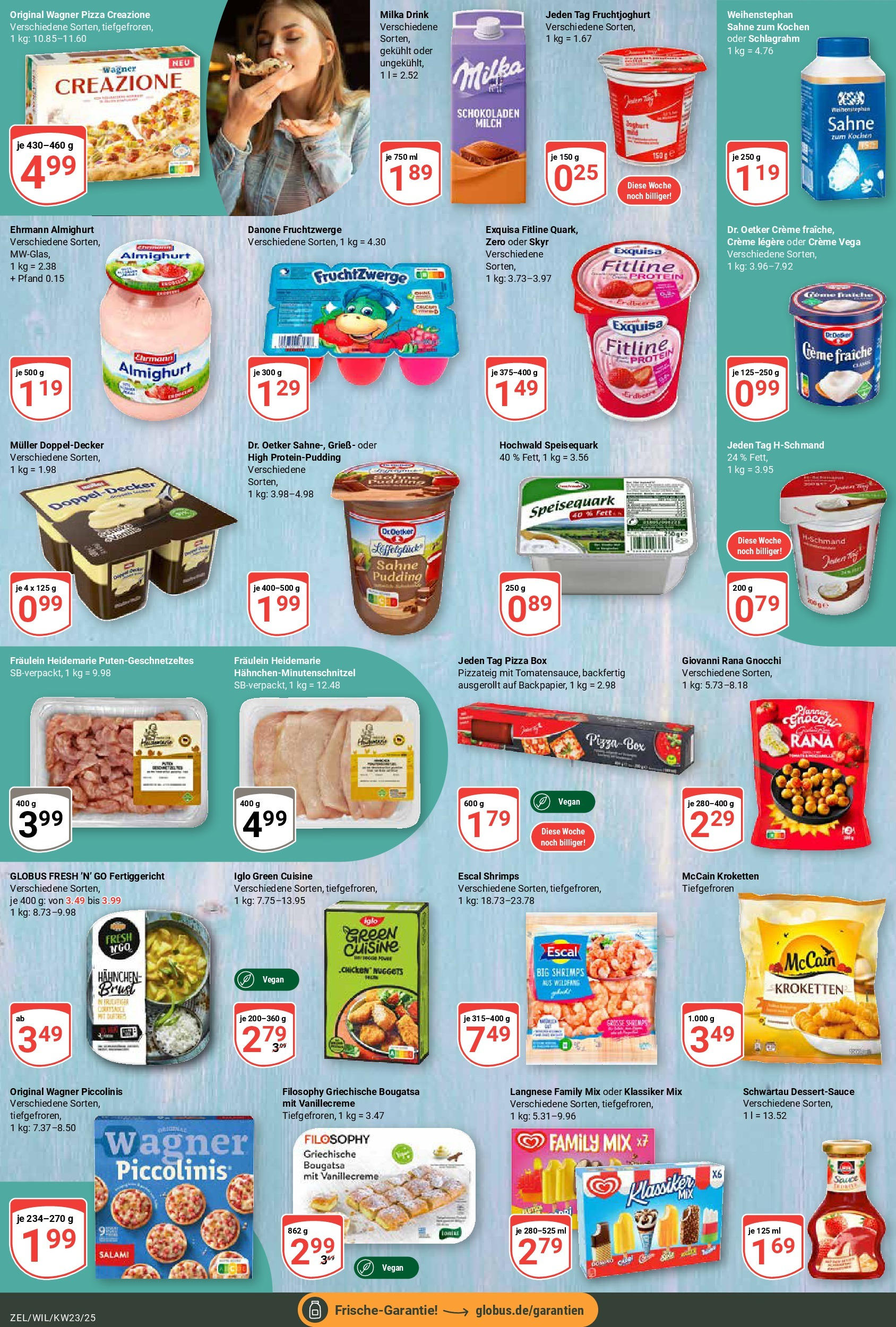 Globus prospekt Zell/mosel	 (ab 01.06.2025) » Angebote online | Seite: 10 | Produkte: Ehrmann almighurt, Fruchtjoghurt, Wagner pizza, Salami