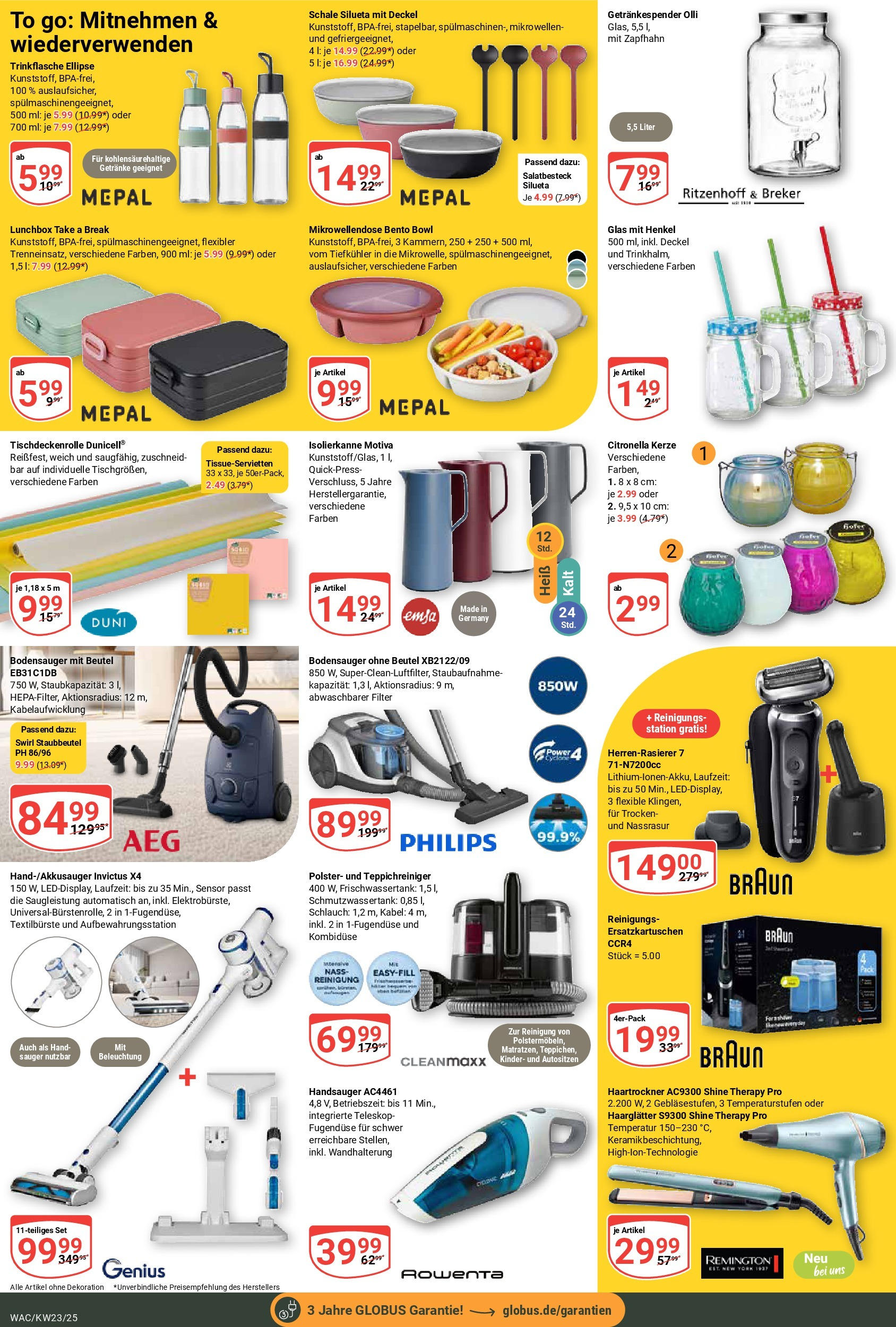 Globus prospekt Markkleeberg	 (ab 01.06.2025) » Angebote online | Seite: 26 | Produkte: Kabel, Philips, AEG, Haartrockner