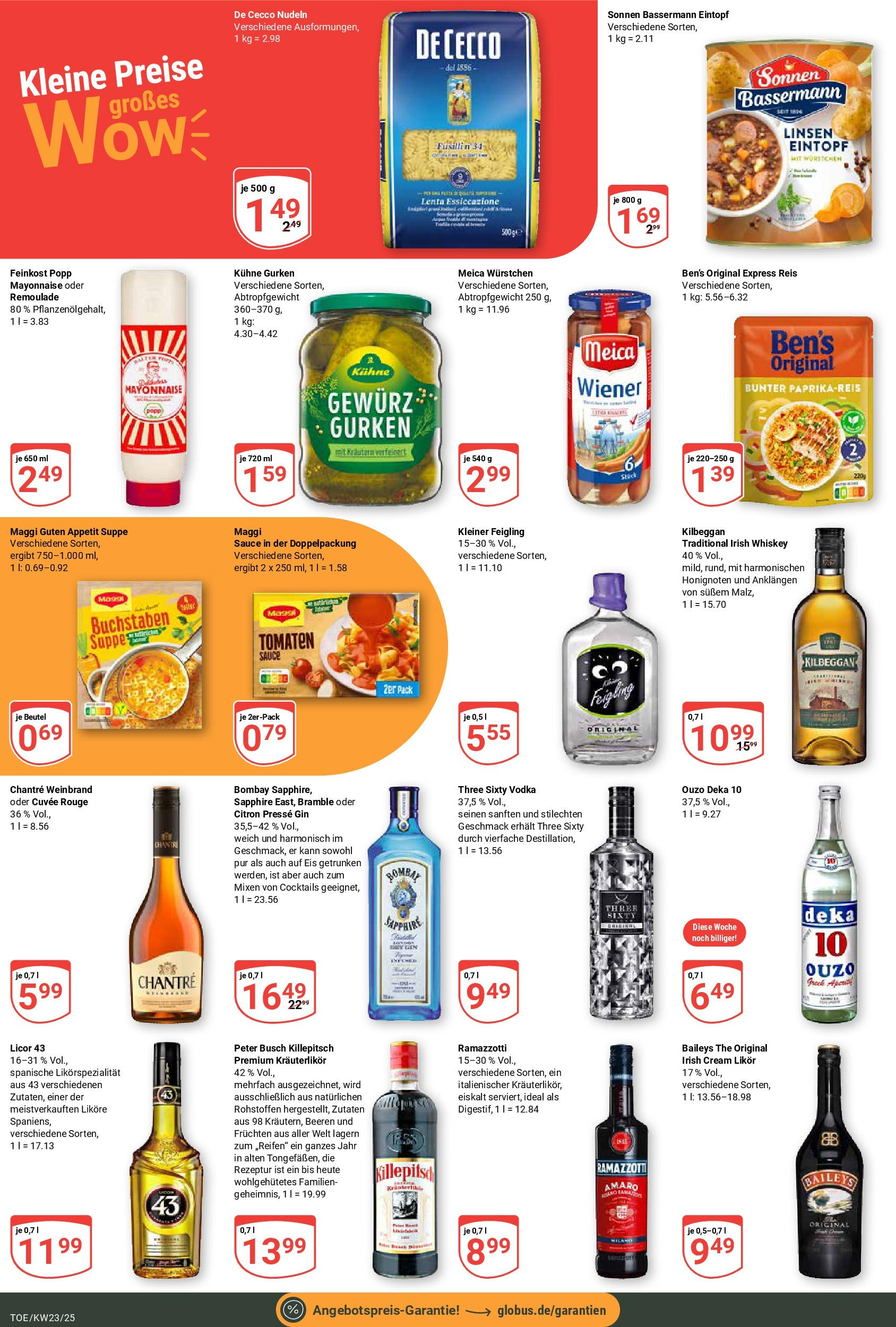 Globus prospekt Tönisvorst	 (ab 01.06.2025) » Angebote online | Seite: 6 | Produkte: Kleiner feigling, Mayonnaise, Reis, Eis