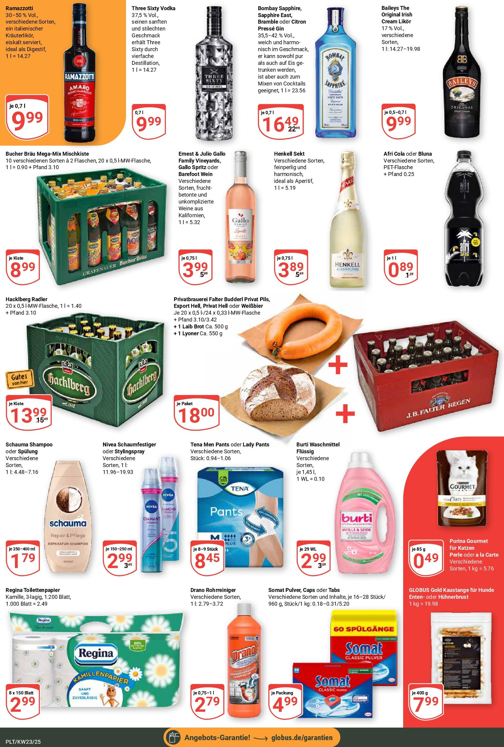 Globus prospekt Plattling	 (ab 01.06.2025) » Angebote online | Seite: 3 | Produkte: Presse, Likör, Shampoo, Toilettenpapier