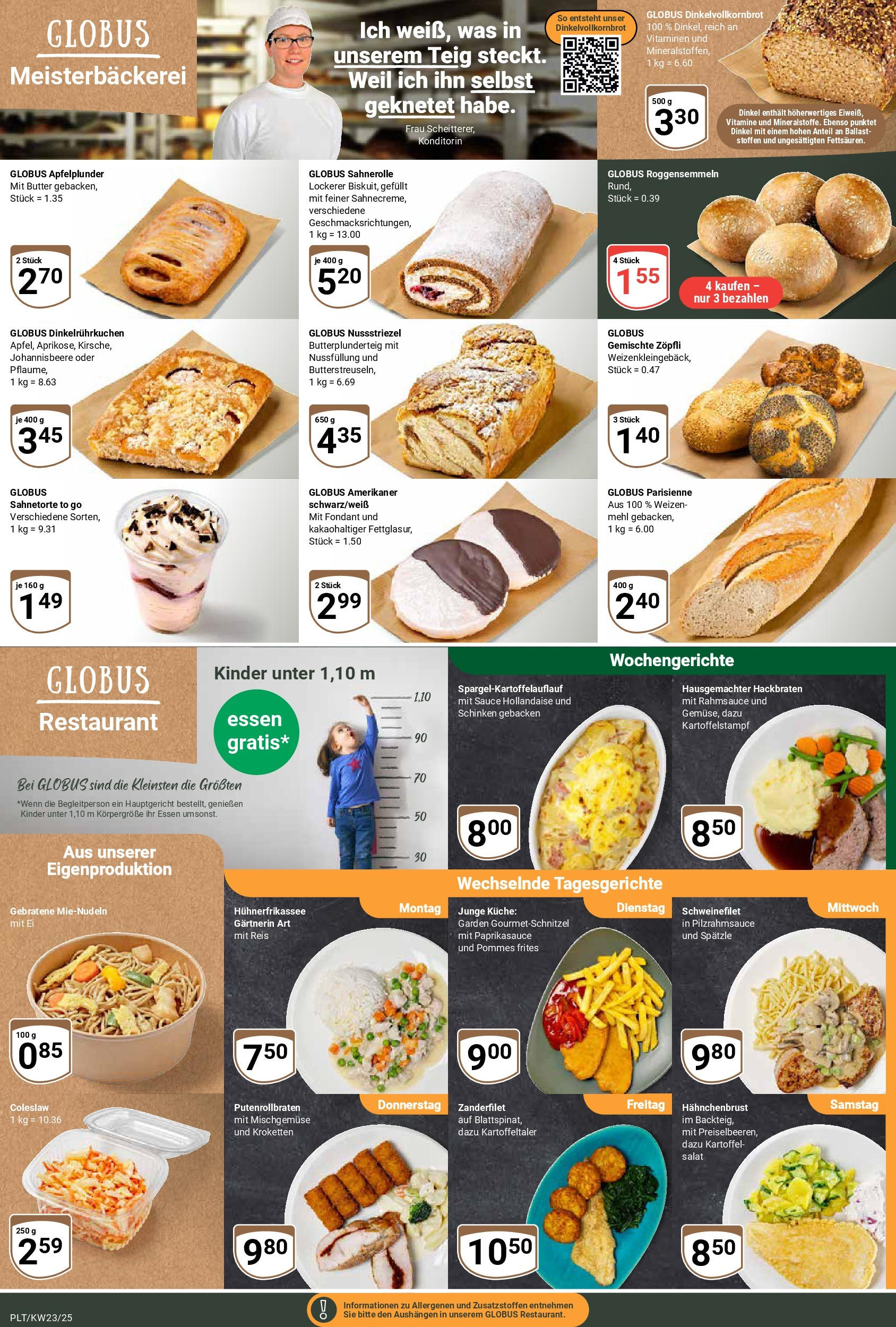 Globus prospekt Plattling	 (ab 01.06.2025) » Angebote online | Seite: 5 | Produkte: Küche, Schnitzel, Schinken, Salat
