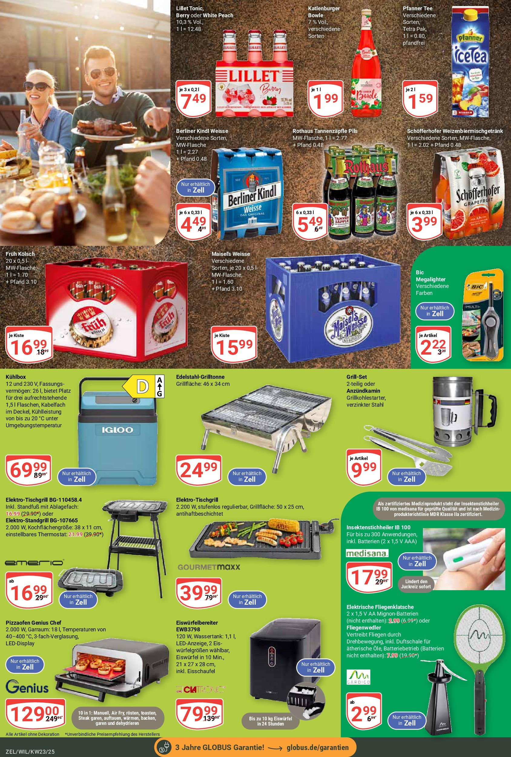 Globus prospekt Zell/mosel	 (ab 01.06.2025) » Angebote online | Seite: 18 | Produkte: Grill, Batterien, Pils, Tee