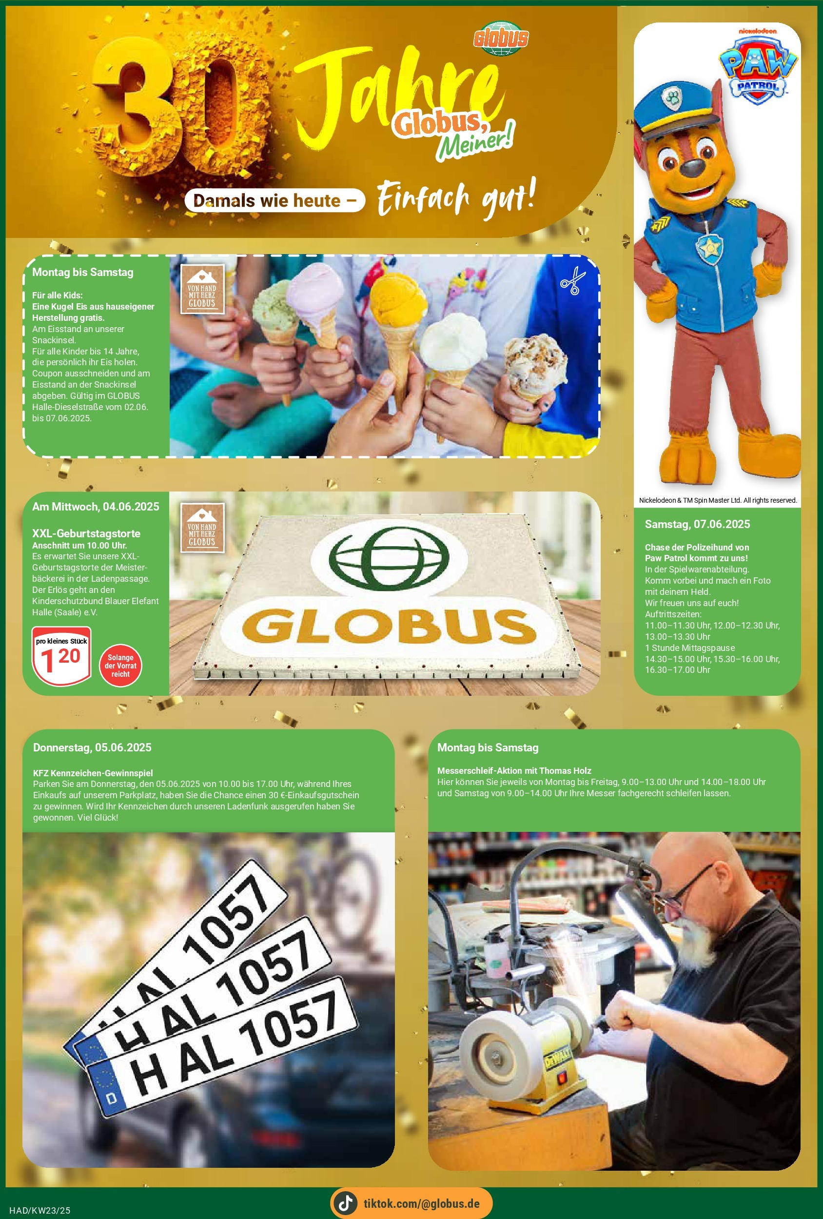 Globus prospekt Halle (saale)	 (ab 01.06.2025) » Angebote online | Seite: 6 | Produkte: Bäckerei, Eis, Uhr
