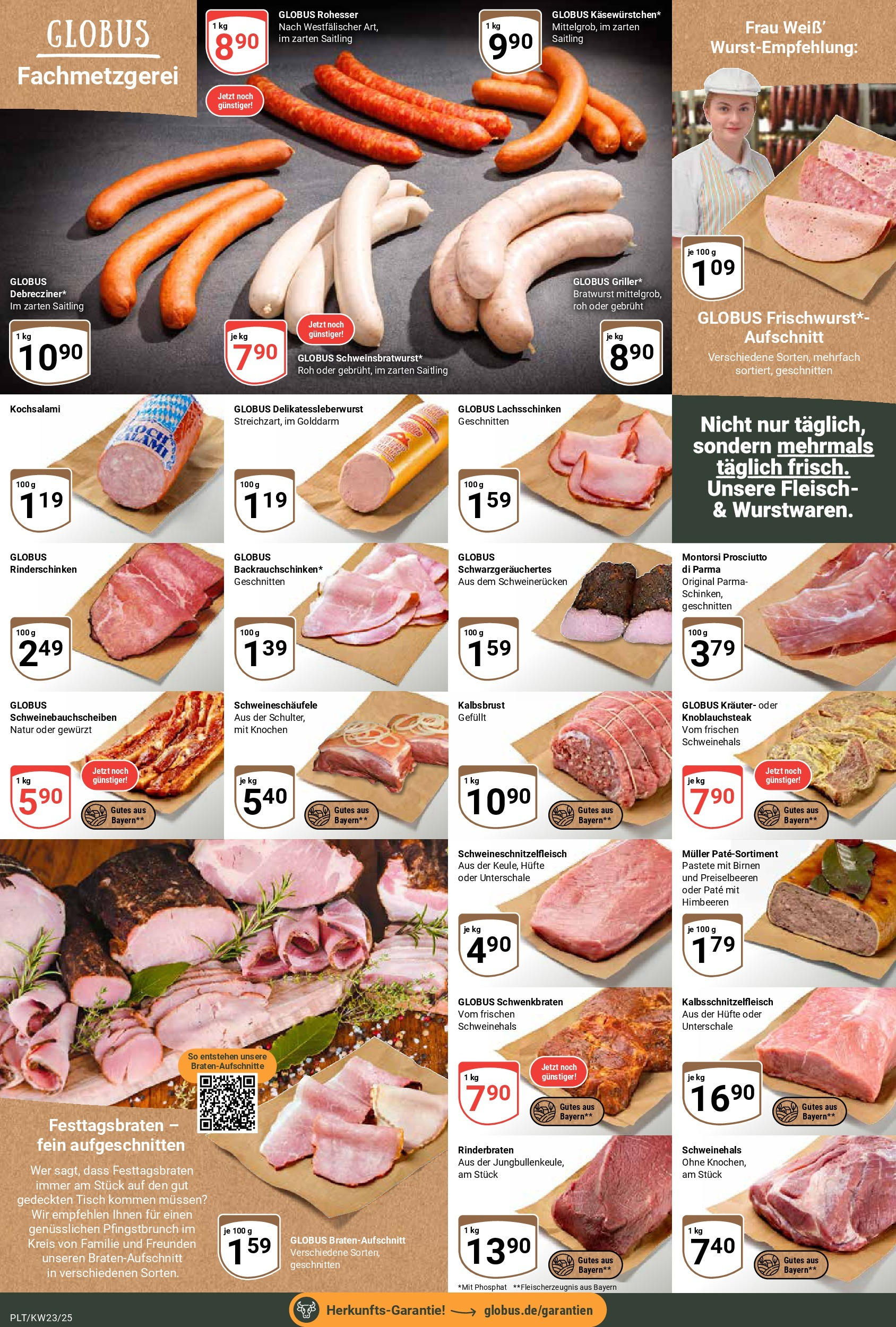 Globus prospekt Plattling	 (ab 01.06.2025) » Angebote online | Seite: 6 | Produkte: Himbeeren, Tisch, Schweinerucken, Fleisch