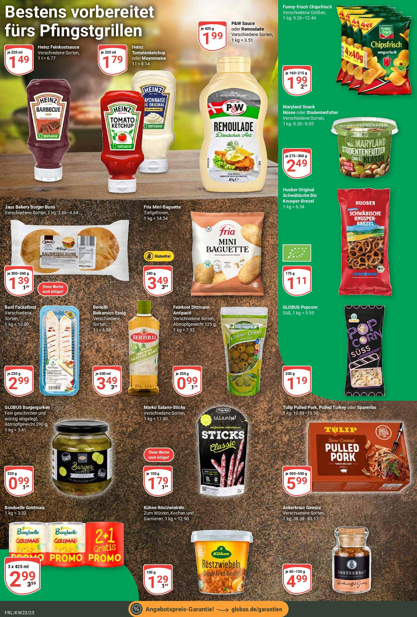 Globus prospekt Freilassing	 (ab 01.06.2025) » Angebote online | Seite: 17 | Produkte: Balsamico, Burger, Mayonnaise, Salami