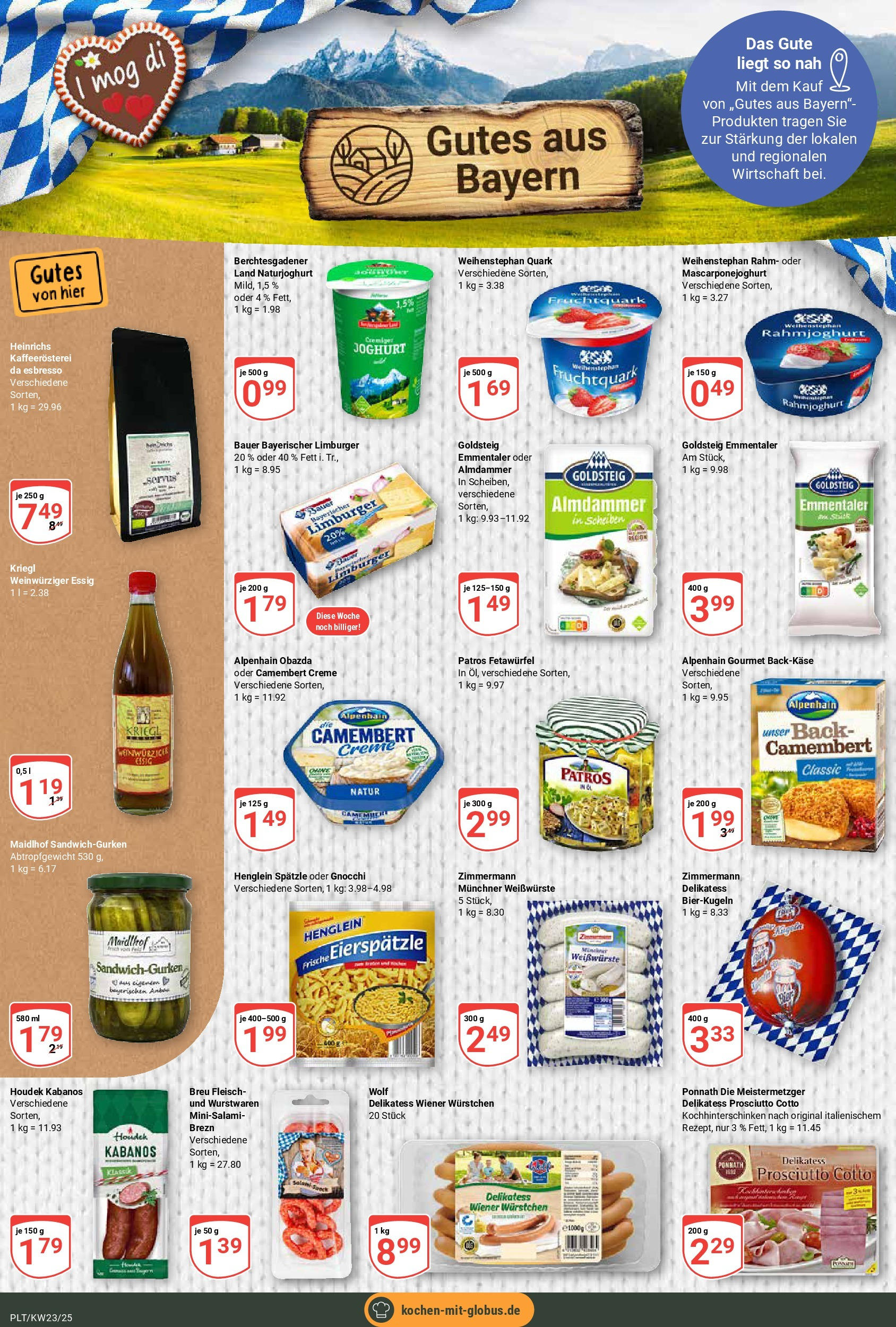 Globus prospekt Plattling	 (ab 01.06.2025) » Angebote online | Seite: 10 | Produkte: Quark, Essig, Patros, Fleisch