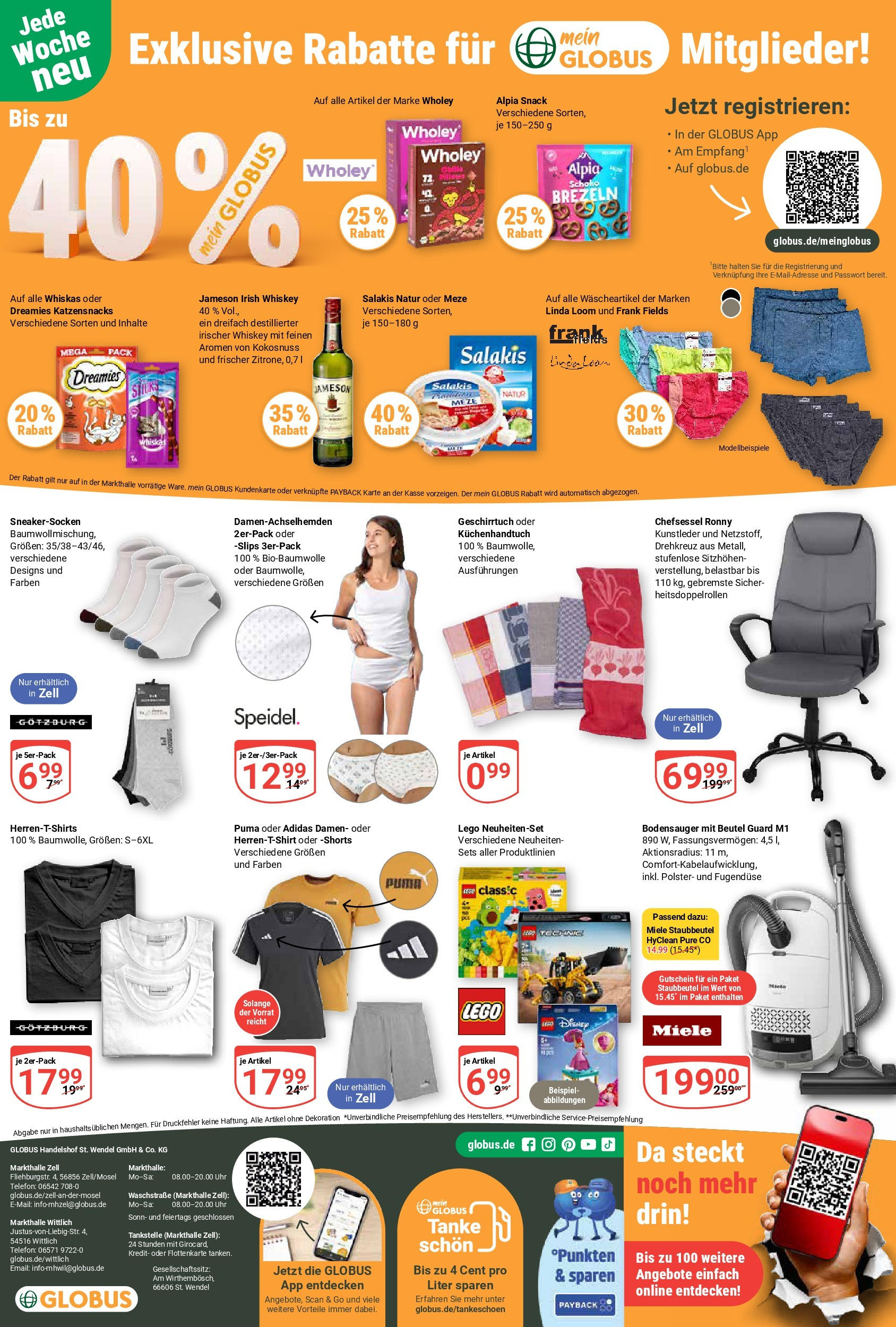 Globus prospekt Zell/mosel	 (ab 01.06.2025) » Angebote online | Seite: 24 | Produkte: T-Shirt, Salakis, Telefon, Uhr
