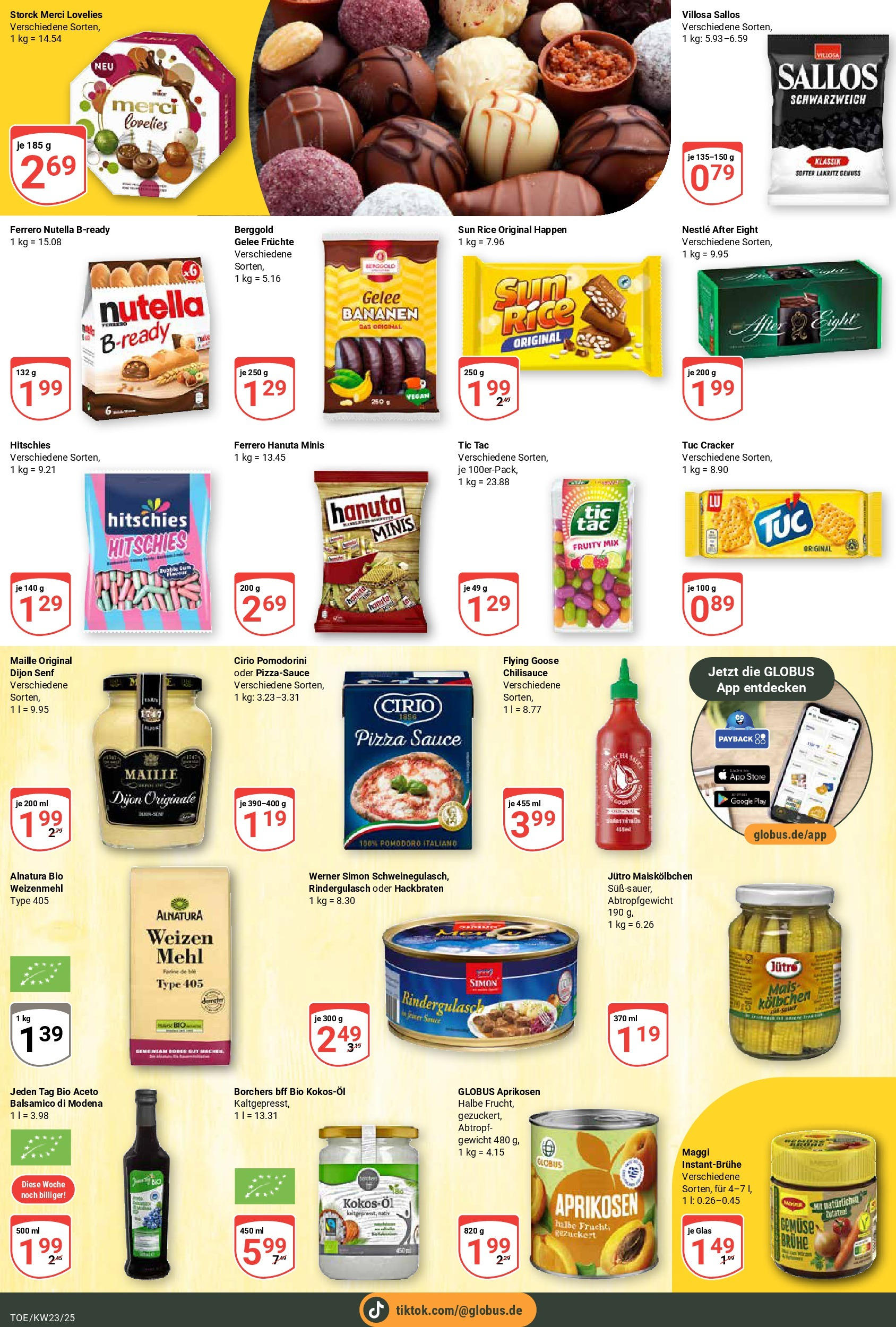 Globus prospekt Tönisvorst	 (ab 01.06.2025) » Angebote online | Seite: 14 | Produkte: Gewicht, Rindergulasch, Mehl, Chili