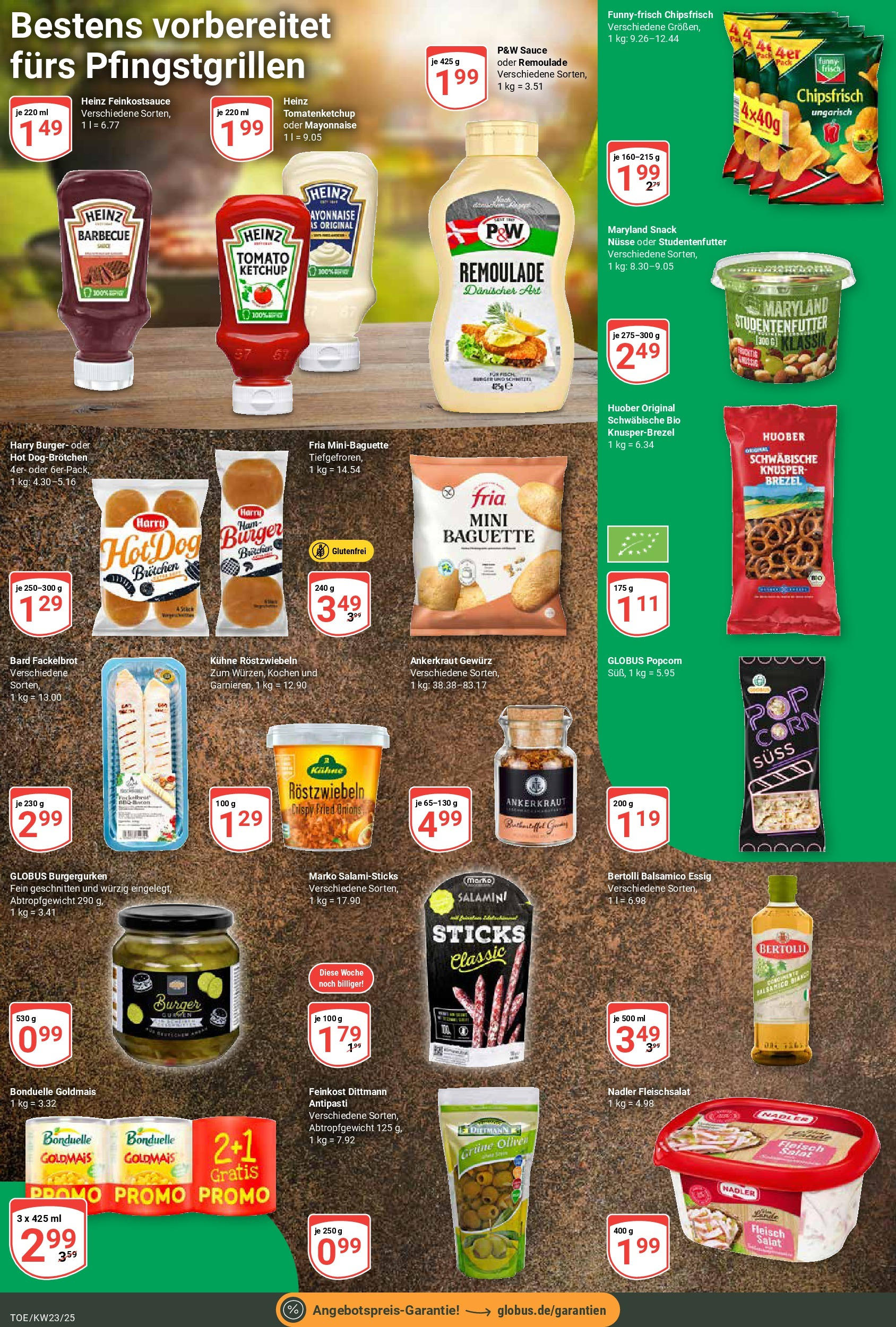 Globus prospekt Tönisvorst	 (ab 01.06.2025) » Angebote online | Seite: 17 | Produkte: Burger, Baguette, Ketchup, Nüsse