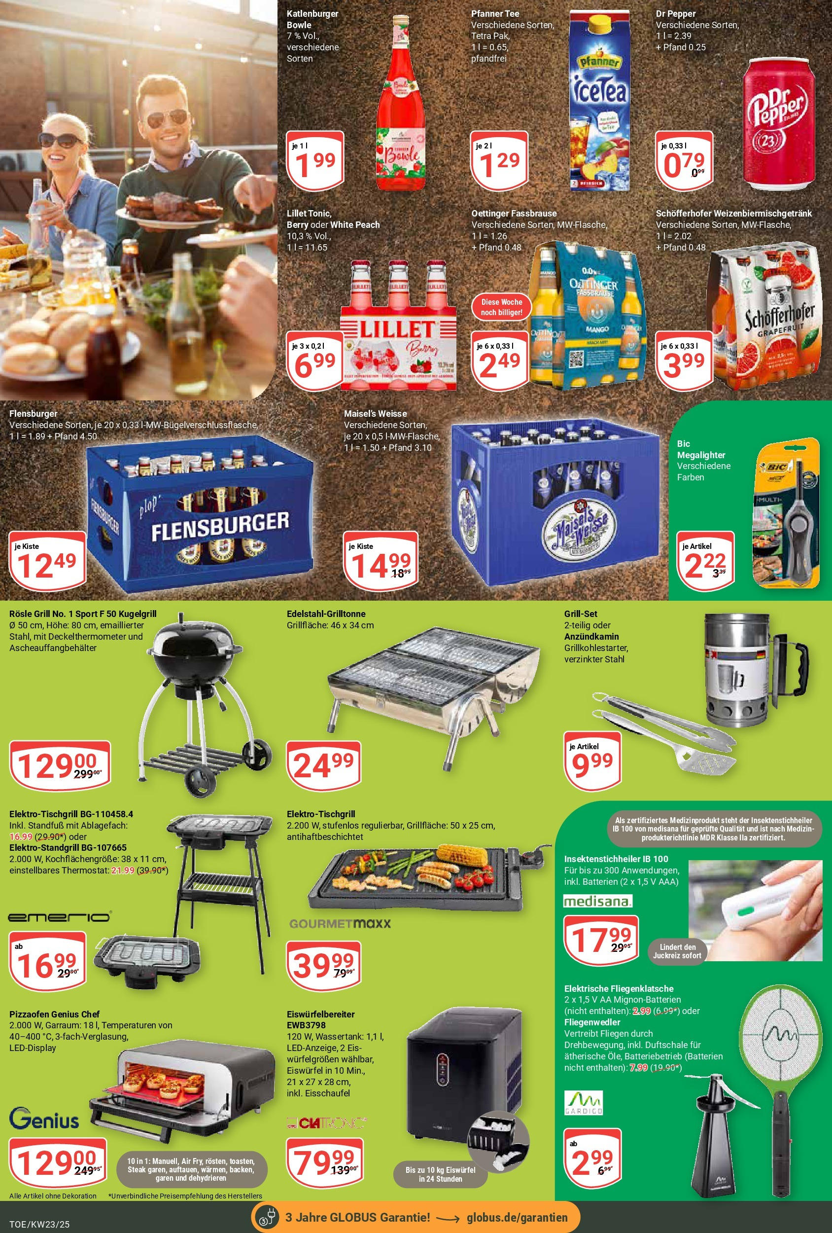 Globus prospekt Tönisvorst	 (ab 01.06.2025) » Angebote online | Seite: 19 | Produkte: Batterien, Oettinger, Tee, Steak