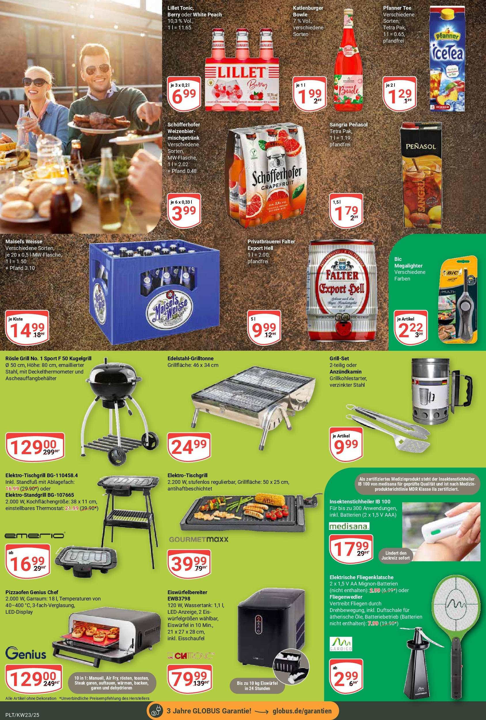 Globus prospekt Plattling	 (ab 01.06.2025) » Angebote online | Seite: 18 | Produkte: Batterien, Lillet, Pizza, Tee