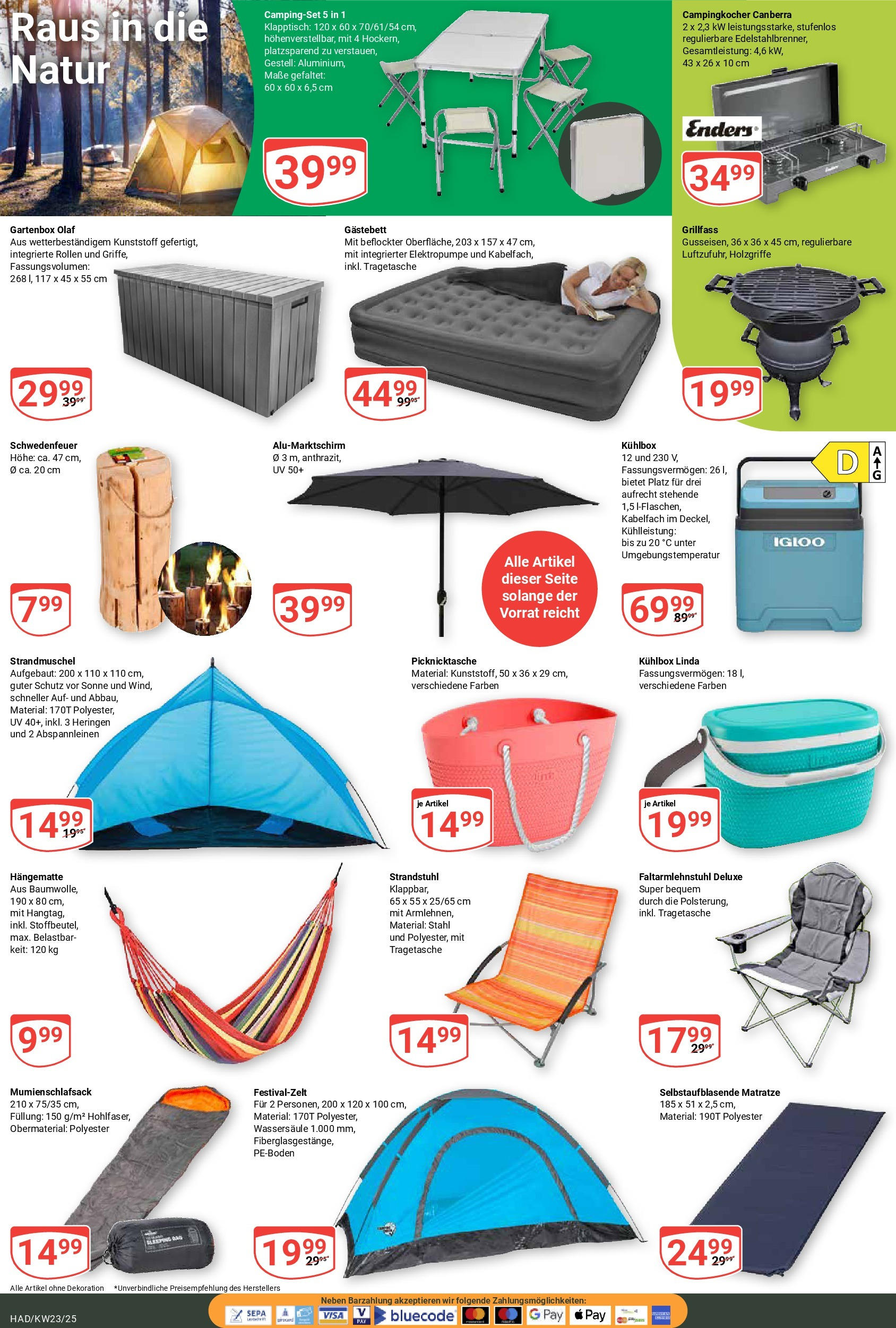 Globus prospekt Halle (saale)	 (ab 01.06.2025) » Angebote online | Seite: 23 | Produkte: Grill, Matratze, Box