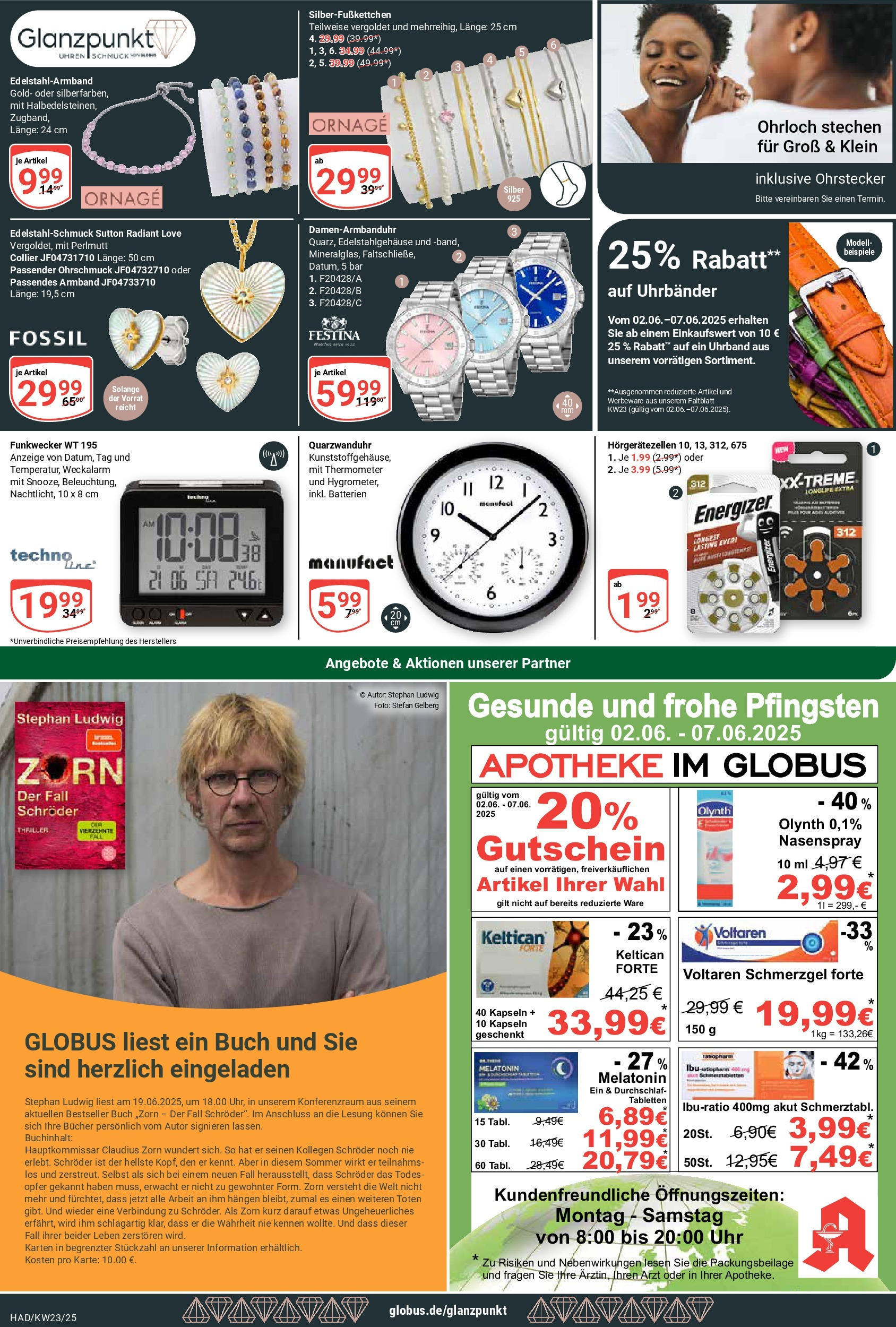 Globus prospekt Halle (saale)	 (ab 01.06.2025) » Angebote online | Seite: 27 | Produkte: Thermometer, Batterien, Uhr