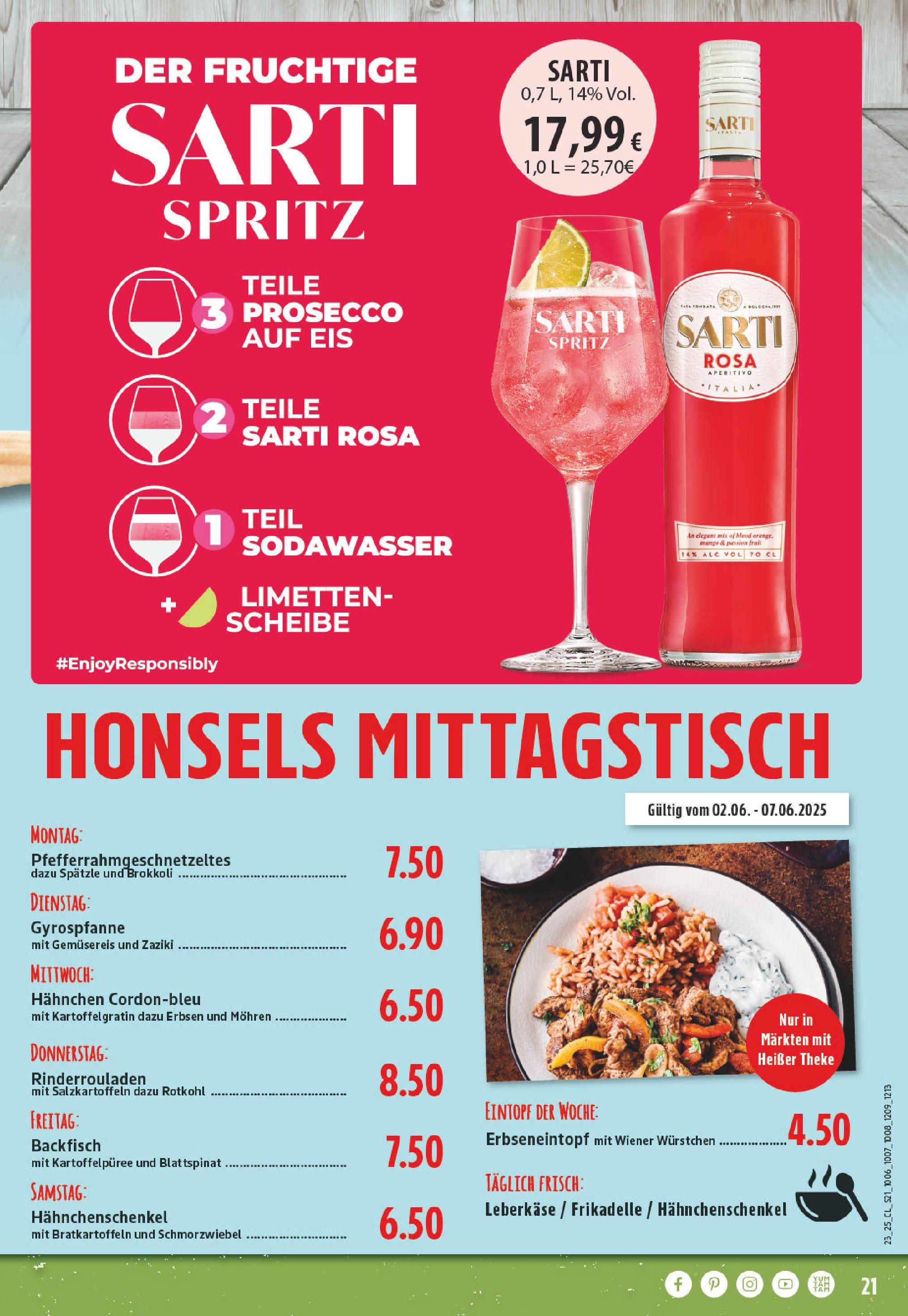 Edeka prospekt Dorsten	 (ab 01.06.2025) » Angebote Online | Seite: 21 | Produkte: Rinderrouladen, Wiener wurstchen, Theke, Erbsen