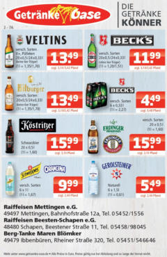 Entdecke - Getränke Oase: Getränkeangebote gültig ab dem 01.06.2025