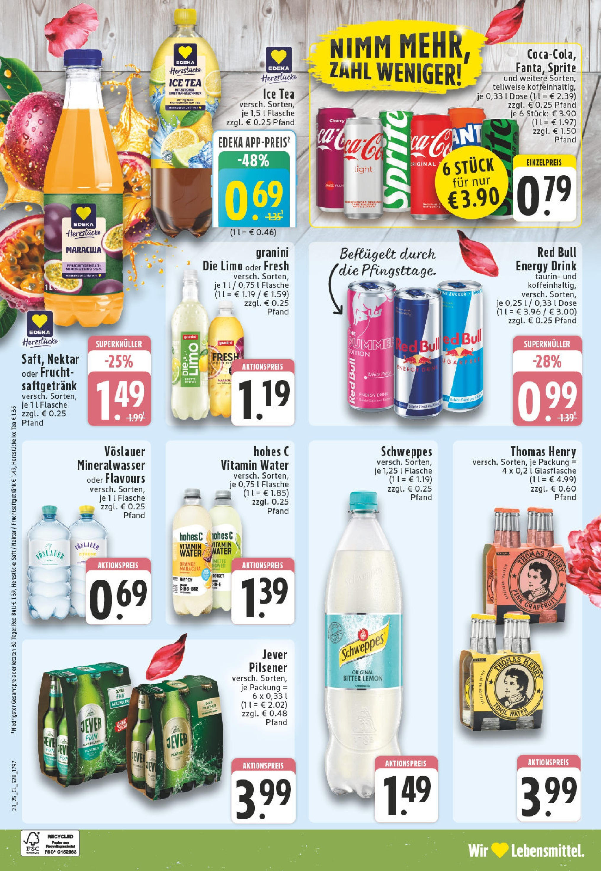 Edeka prospekt Bielefeld	 (ab 01.06.2025) » Angebote Online | Seite: 28 | Produkte: Schweppes, Mineralwasser, Zitrone, Jever