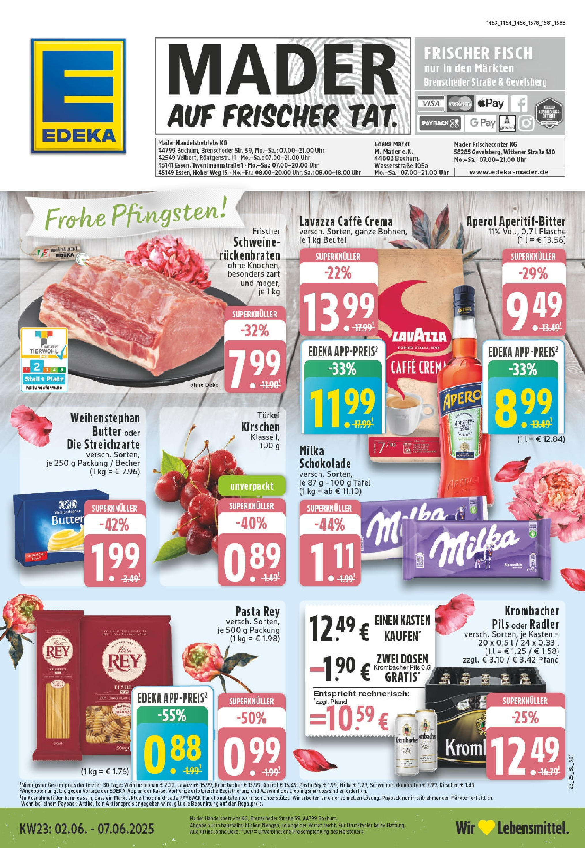 EDEKA Prospekt ab 01.06.2025 - Prospekt Gevelsberg Online Vorschau von dem Prospekt des Geschäftes Edeka, gültig ab dem 01.06.2025