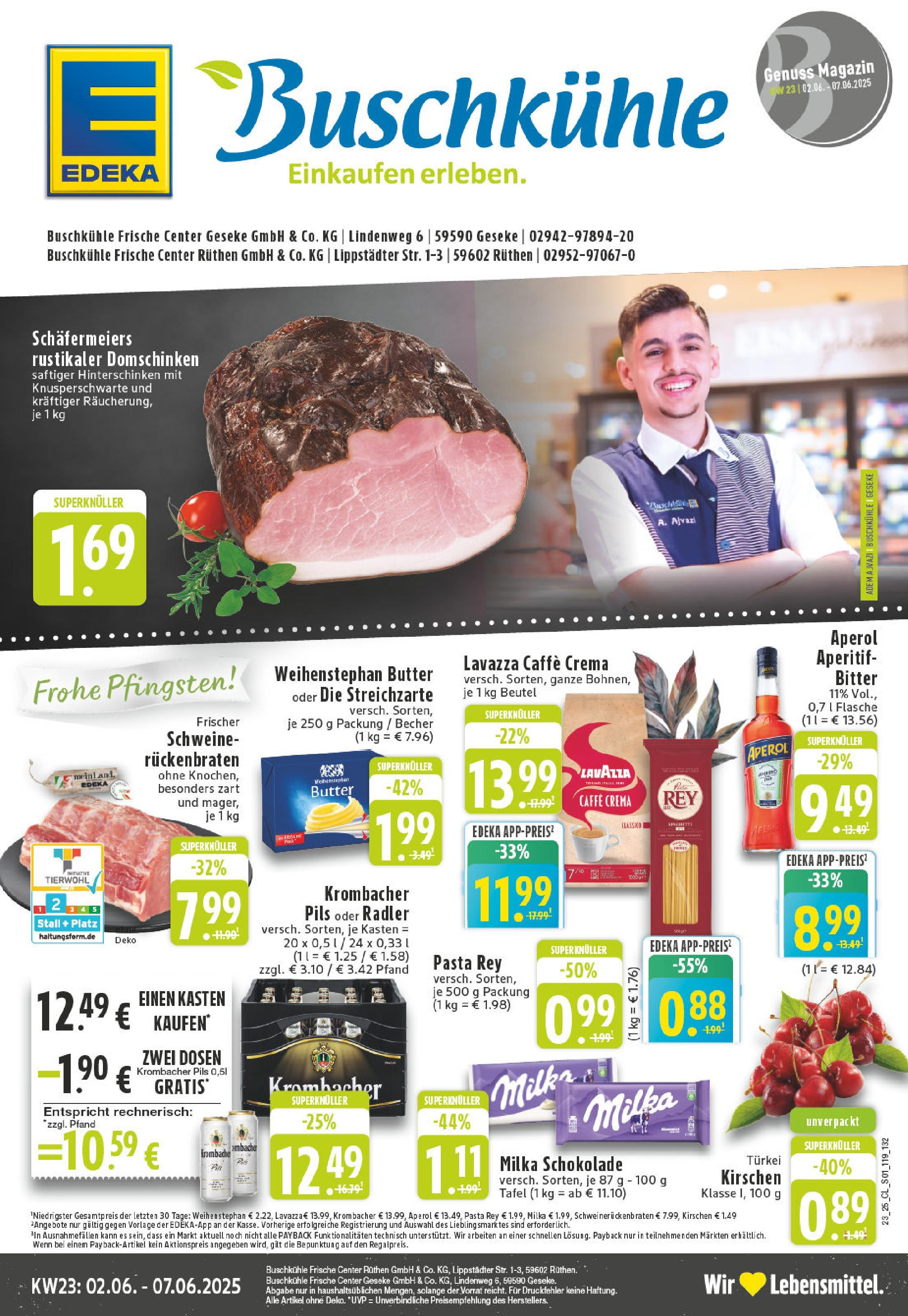 Edeka prospekt Geseke	 (ab 01.06.2025) » Angebote Online | Seite: 1 | Produkte: Schokolade, Milka schokolade, Pils, Milka