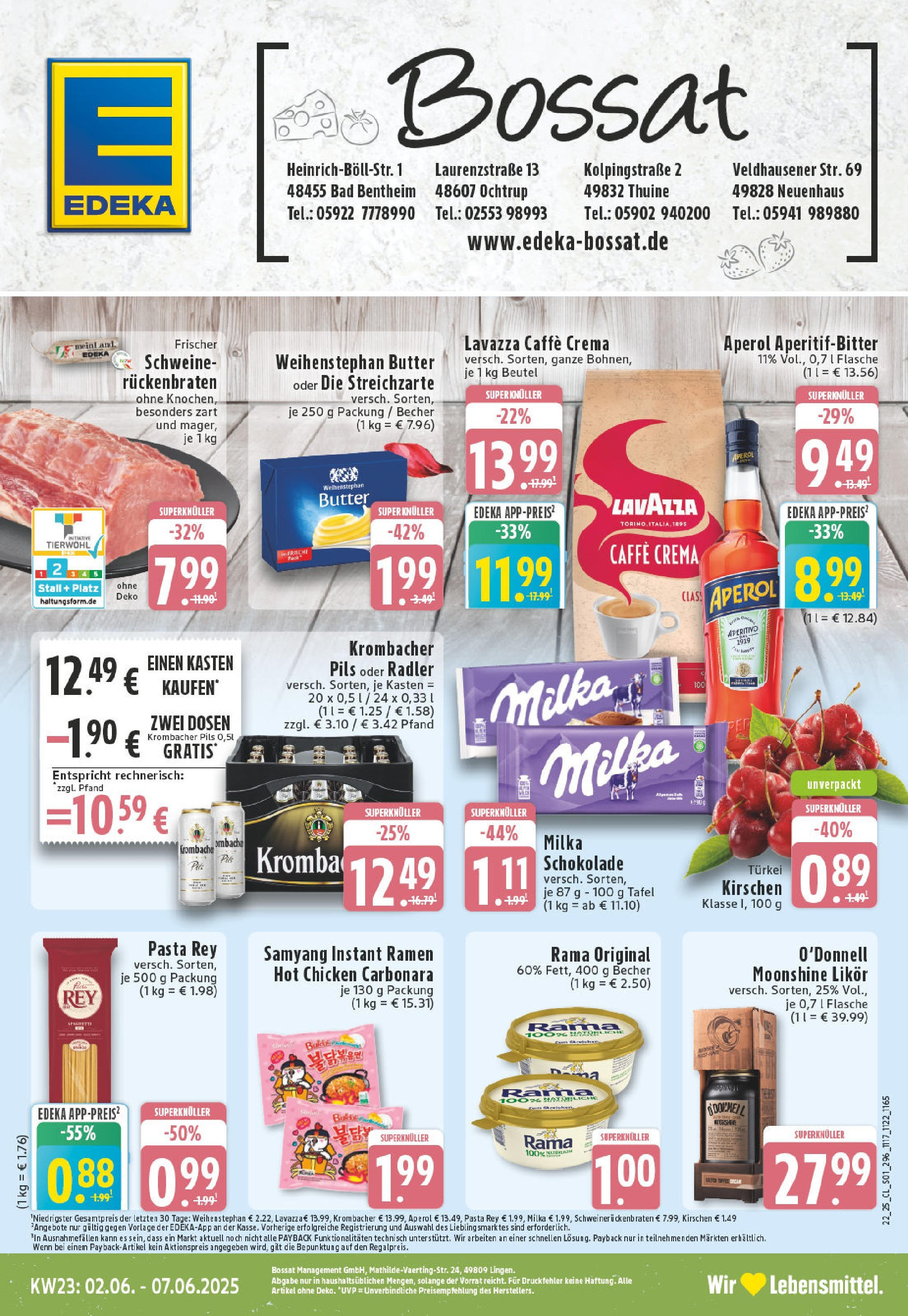 EDEKA Prospekt ab 01.06.2025 - Prospekt Ochtrup Online Vorschau von dem Prospekt des Geschäftes Edeka, gültig ab dem 01.06.2025