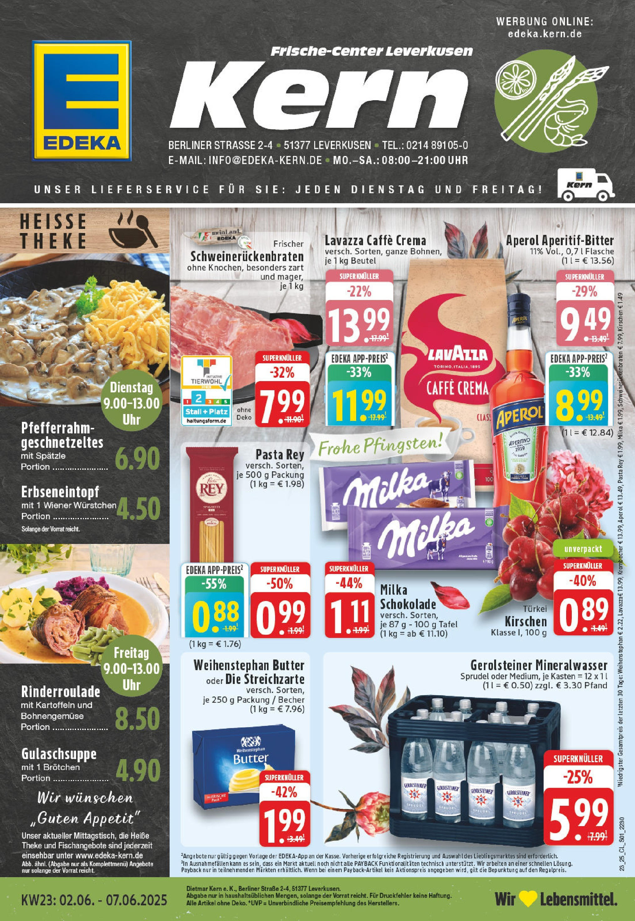 EDEKA Prospekt ab 01.06.2025 - Prospekt Leverkusen Online Vorschau von dem Prospekt des Geschäftes Edeka, gültig ab dem 01.06.2025