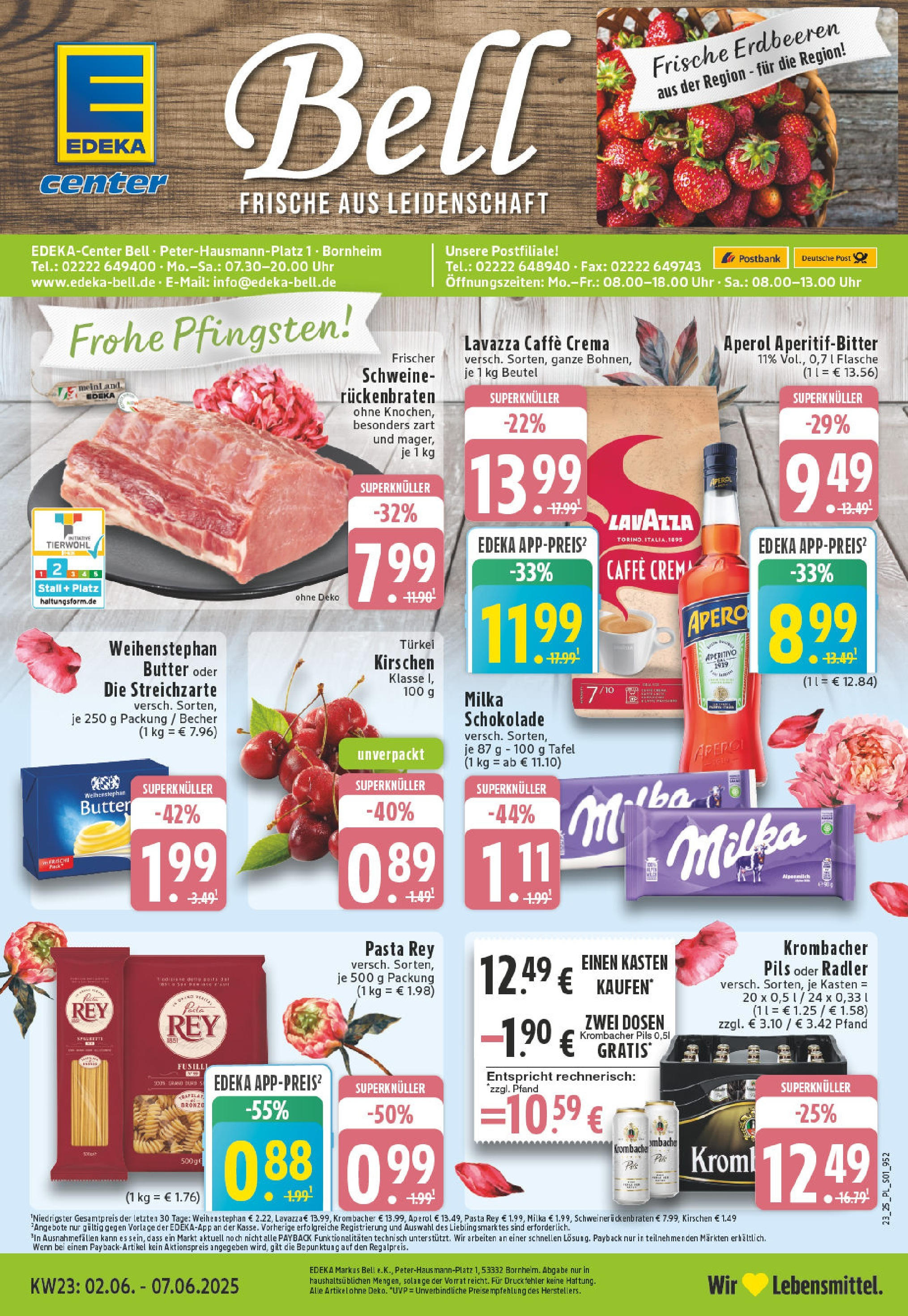 EDEKA Prospekt ab 01.06.2025 - Prospekt Bornheim Online Vorschau von dem Prospekt des Geschäftes Edeka, gültig ab dem 01.06.2025