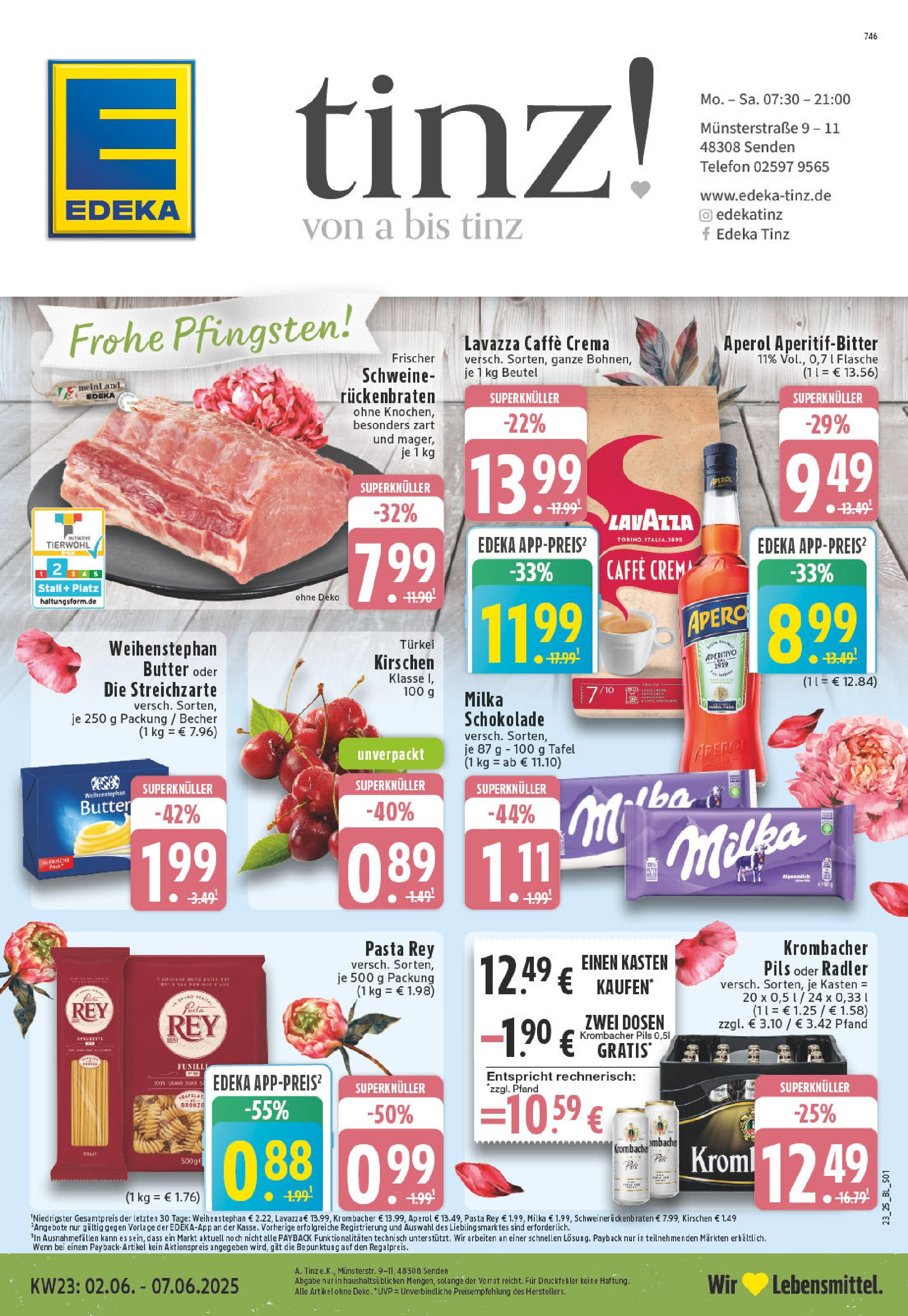 EDEKA Prospekt ab 01.06.2025 - Prospekt Senden Online Vorschau von dem Prospekt des Geschäftes Edeka, gültig ab dem 01.06.2025
