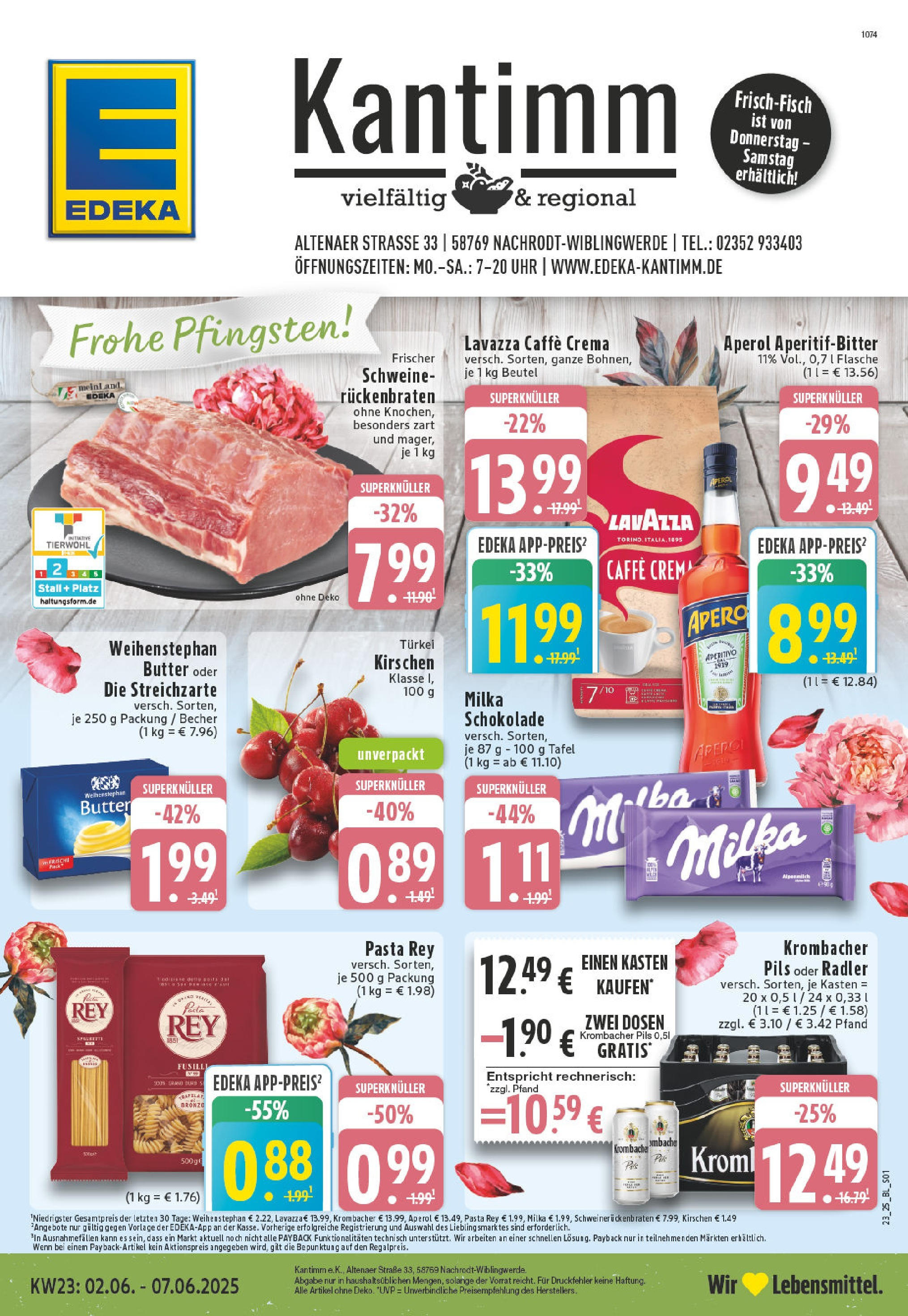 EDEKA Prospekt ab 01.06.2025 - Prospekt Nachrodt - Wilbingwerde Online Vorschau von dem Prospekt des Geschäftes Edeka, gültig ab dem 01.06.2025