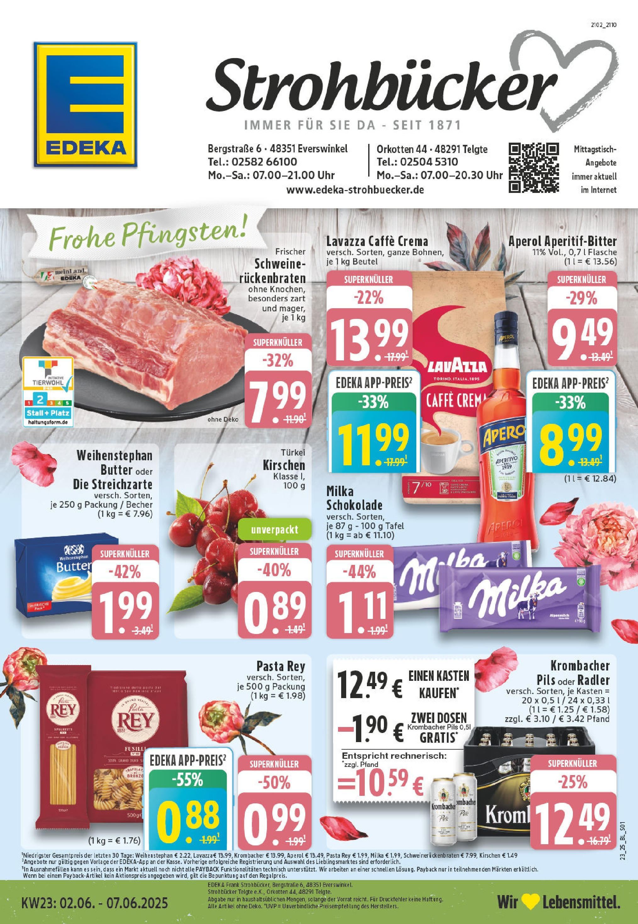 EDEKA Prospekt ab 01.06.2025 - Prospekt Telgte Online Vorschau von dem Prospekt des Geschäftes Edeka, gültig ab dem 01.06.2025