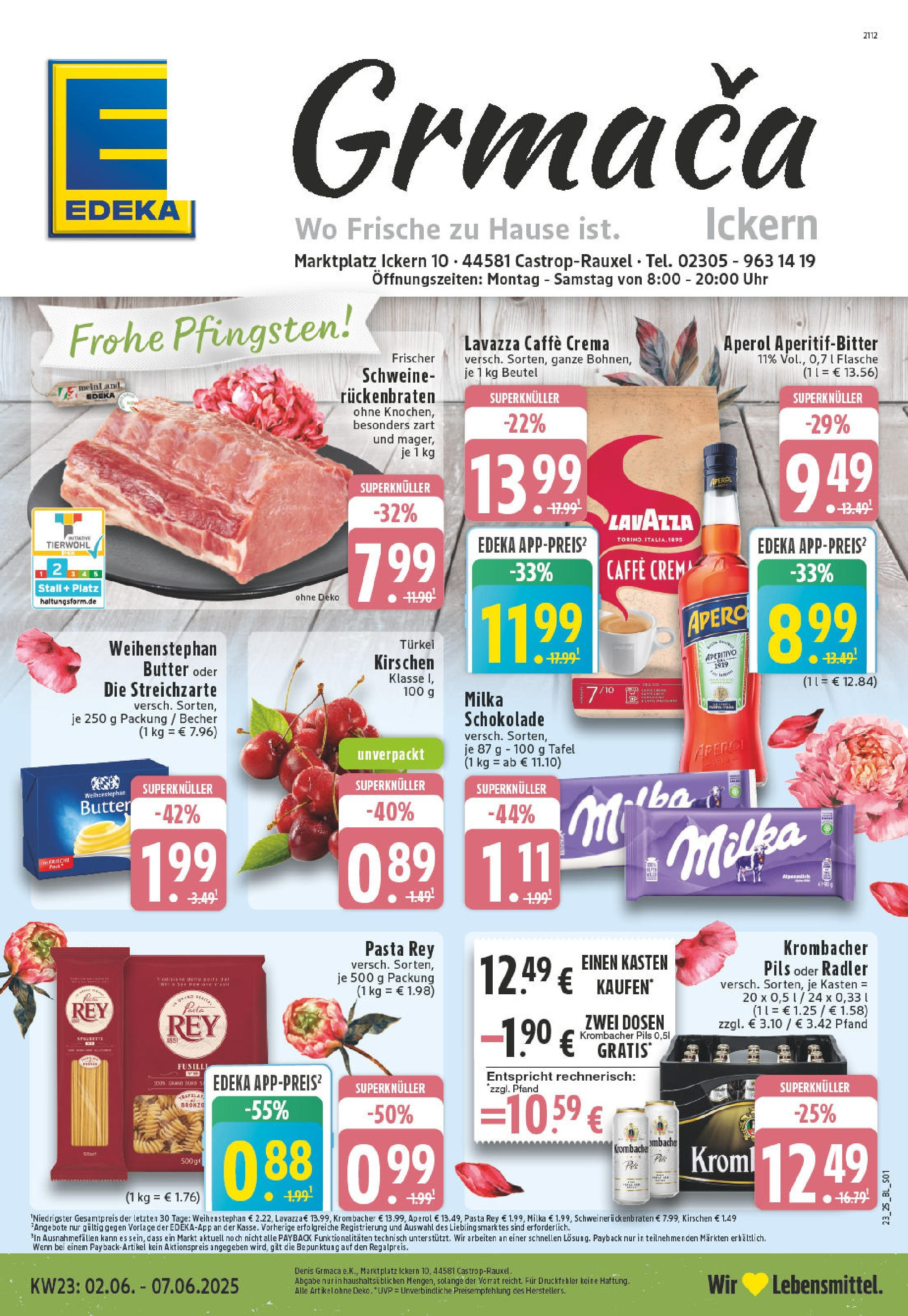 EDEKA Prospekt ab 01.06.2025 - Prospekt Castrop-Rauxel Online Vorschau von dem Prospekt des Geschäftes Edeka, gültig ab dem 01.06.2025