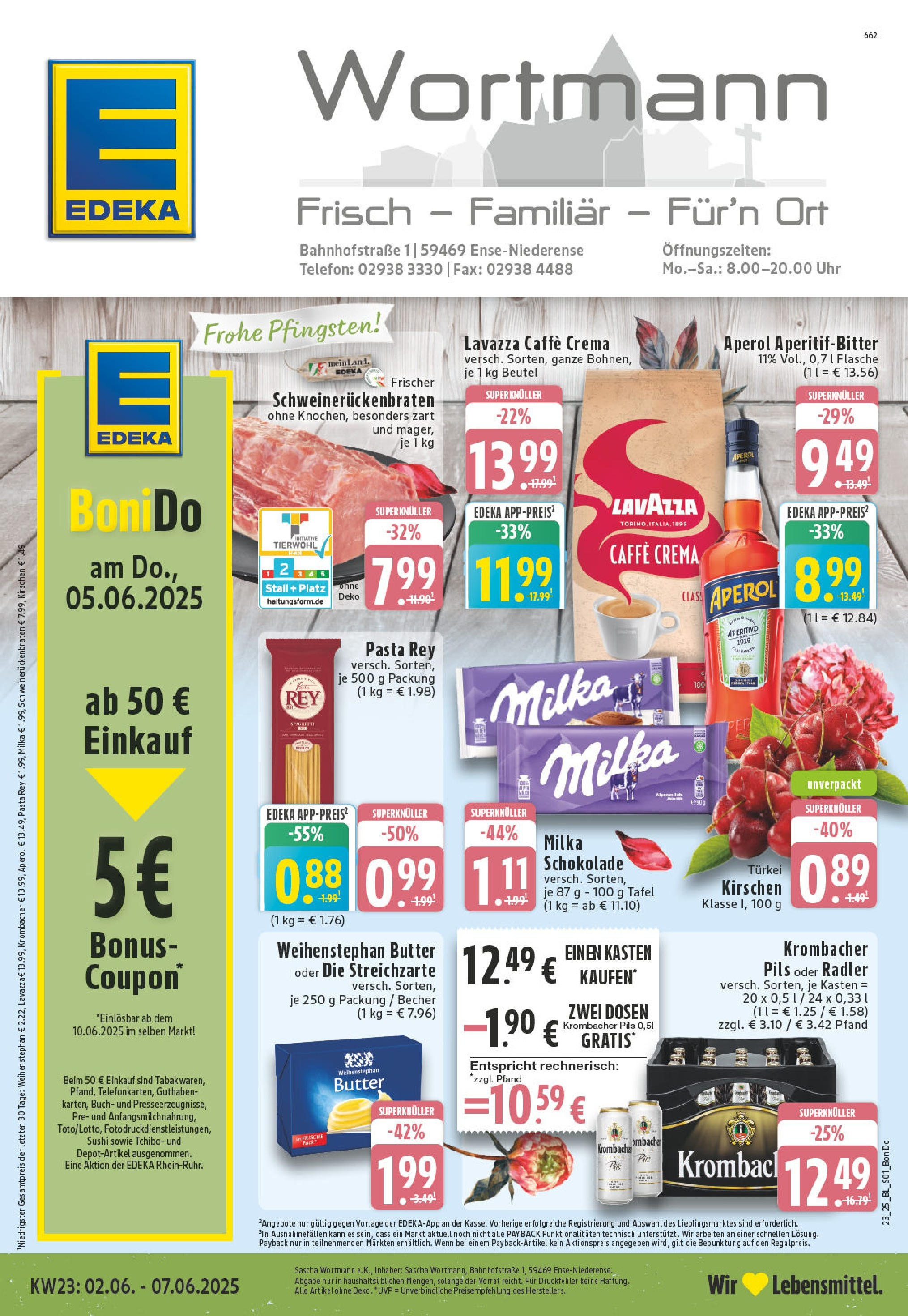 EDEKA Prospekt ab 01.06.2025 - Prospekt Ense-Niederense Online Vorschau von dem Prospekt des Geschäftes Edeka, gültig ab dem 01.06.2025