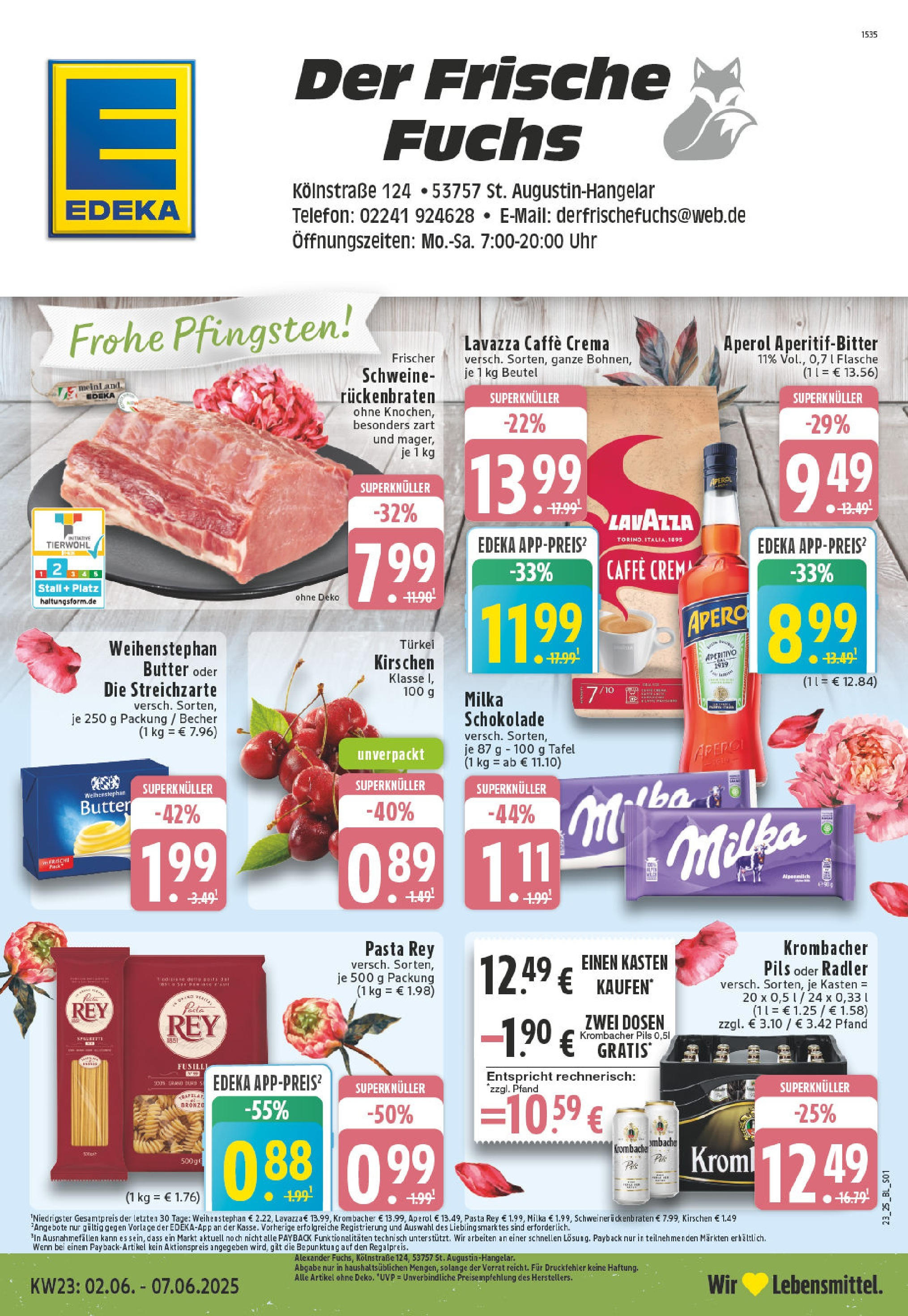 EDEKA Prospekt ab 01.06.2025 - Prospekt Sank Augustin Online Vorschau von dem Prospekt des Geschäftes Edeka, gültig ab dem 01.06.2025