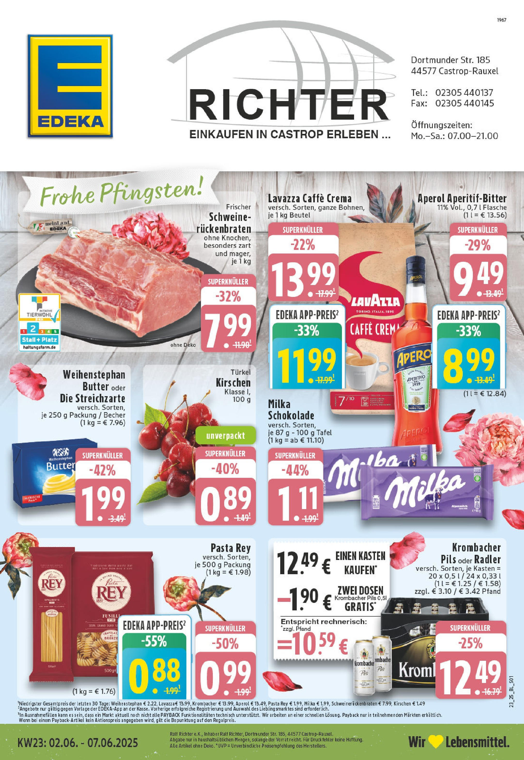 EDEKA Prospekt ab 01.06.2025 - Prospekt Castrop-Rauxel Online Vorschau von dem Prospekt des Geschäftes Edeka, gültig ab dem 01.06.2025