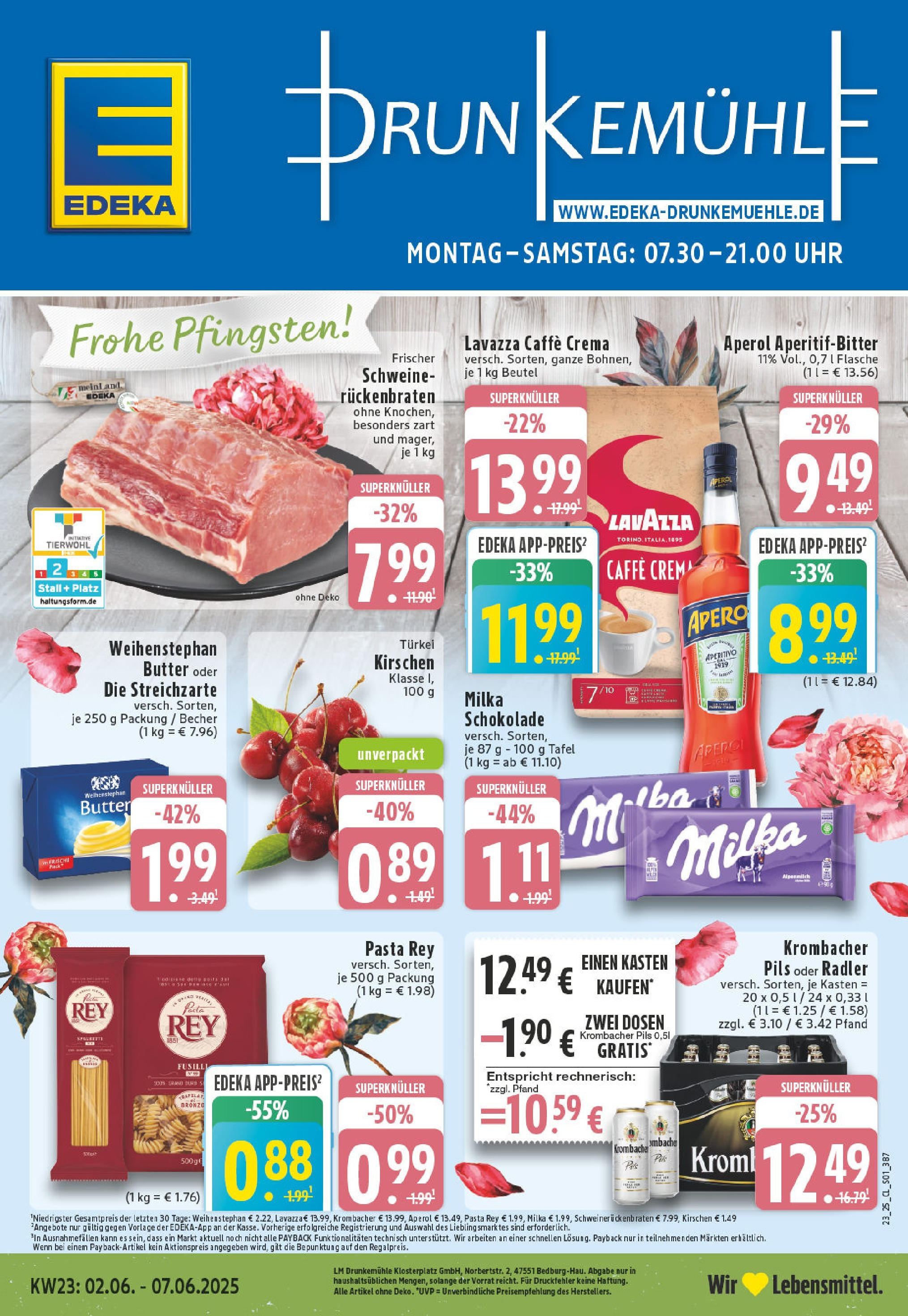 EDEKA Prospekt ab 01.06.2025 - Prospekt Bedburg Hau Online Vorschau von dem Prospekt des Geschäftes Edeka, gültig ab dem 01.06.2025