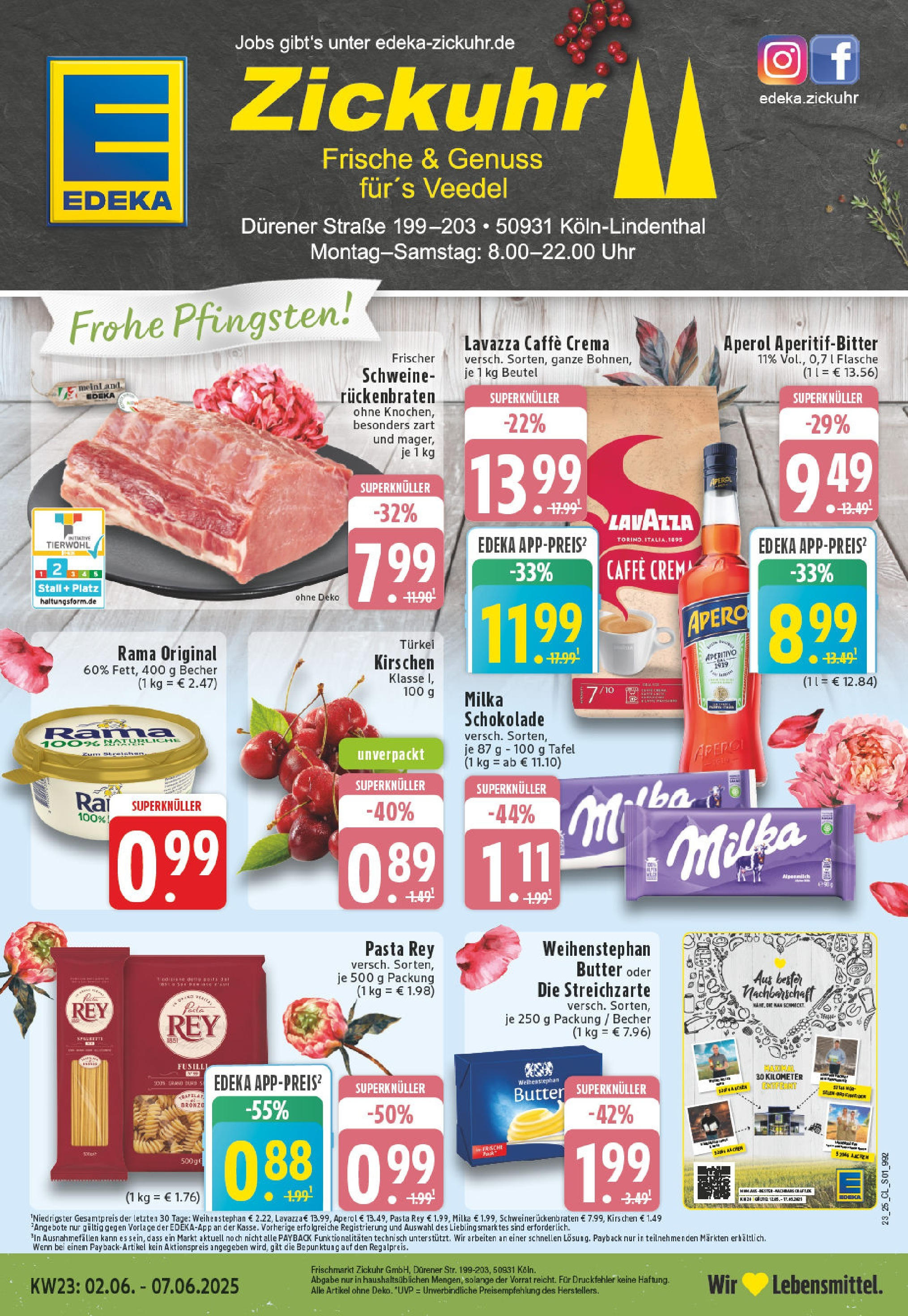 EDEKA Prospekt ab 01.06.2025 - Prospekt Köln-Lindenthal Online Vorschau von dem Prospekt des Geschäftes Edeka, gültig ab dem 01.06.2025