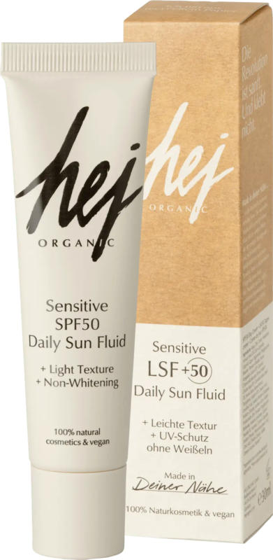 hej ORGANIC Gesichtscreme Sensitive LSF 50