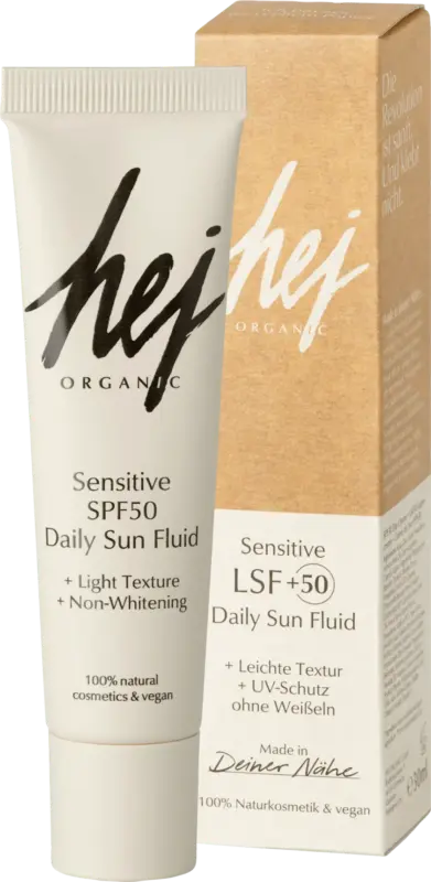 hej ORGANIC Gesichtscreme Sensitive LSF 50