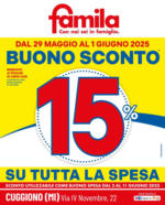 Famila Buono Sconto 15% su tutta la spesa - al 01.06.2025