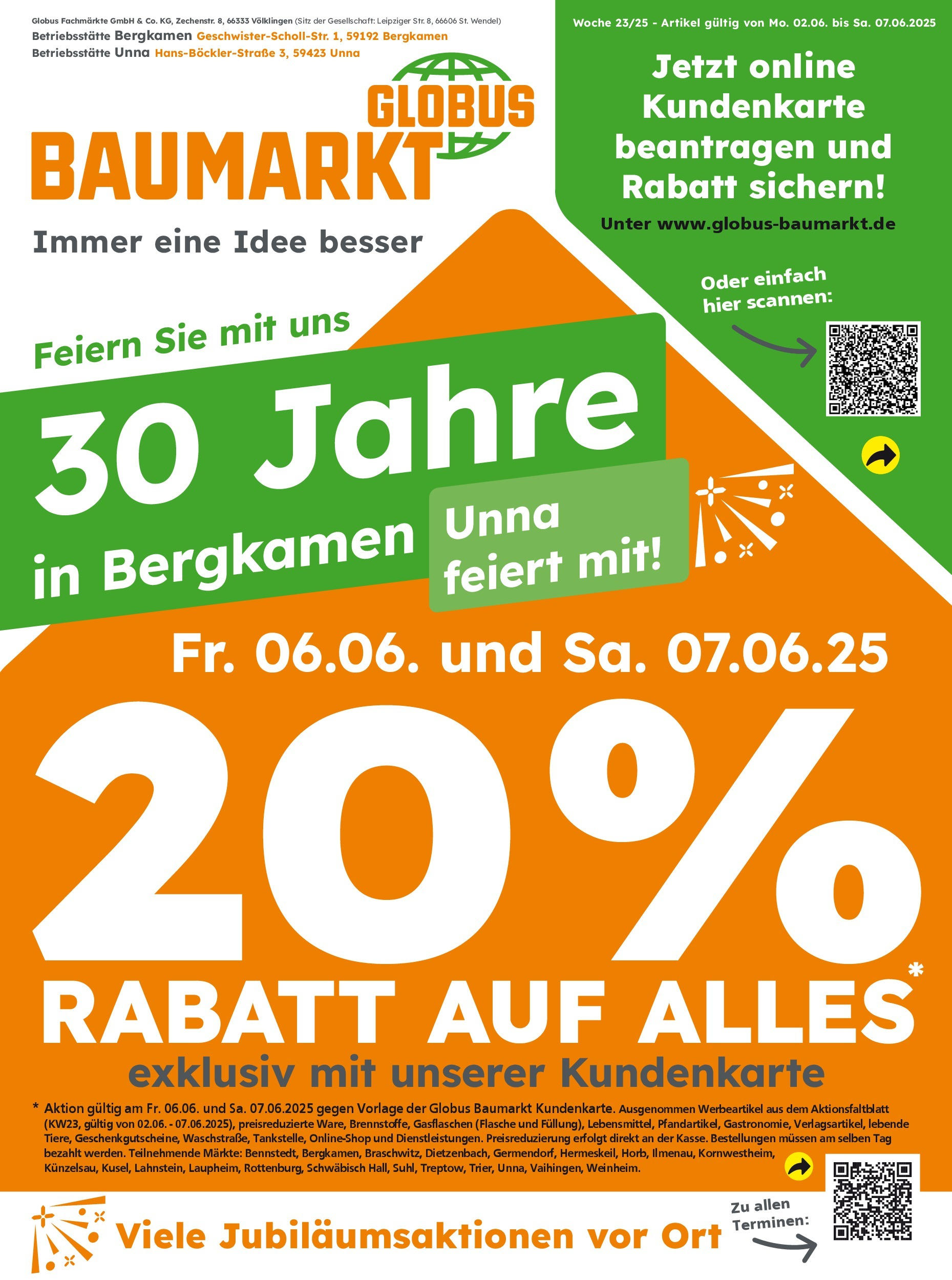 Globus Baumarkt Prospekt Bergkamen (vom 01.06.2025 - 07.06.2025)