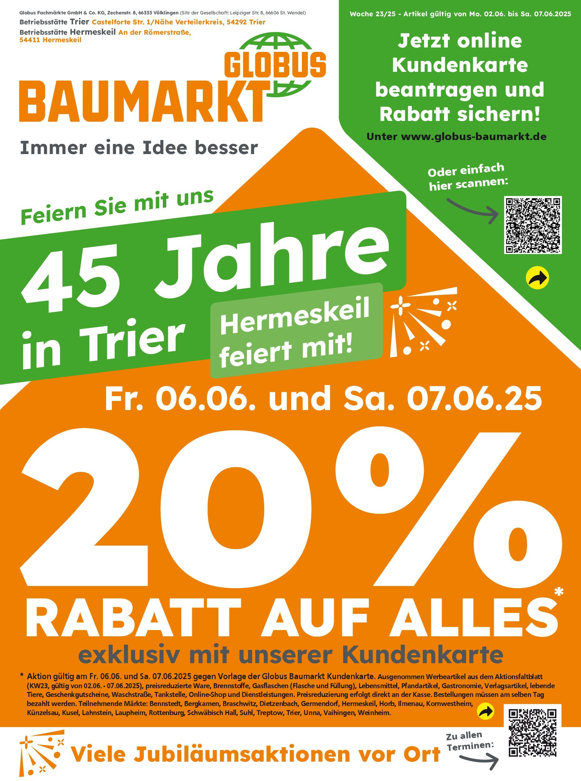 Globus Baumarkt Prospekt Hermeskeil (vom 01.06.2025 - 07.06.2025)
