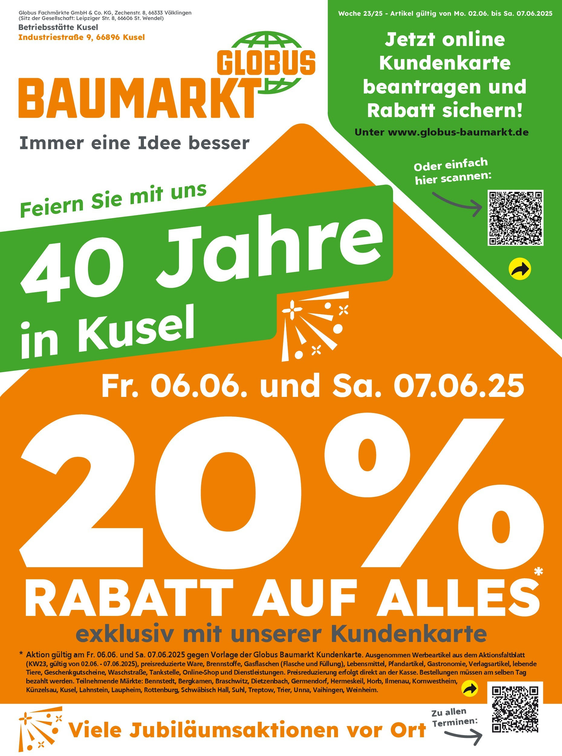 Globus Baumarkt Prospekt Kusel (vom 01.06.2025 - 07.06.2025)
