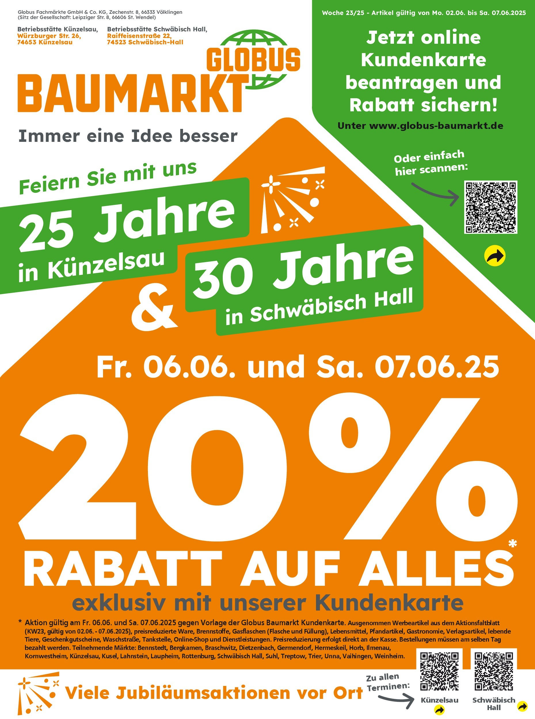Globus Baumarkt Prospekt Künzelsau (vom 01.06.2025 - 07.06.2025)