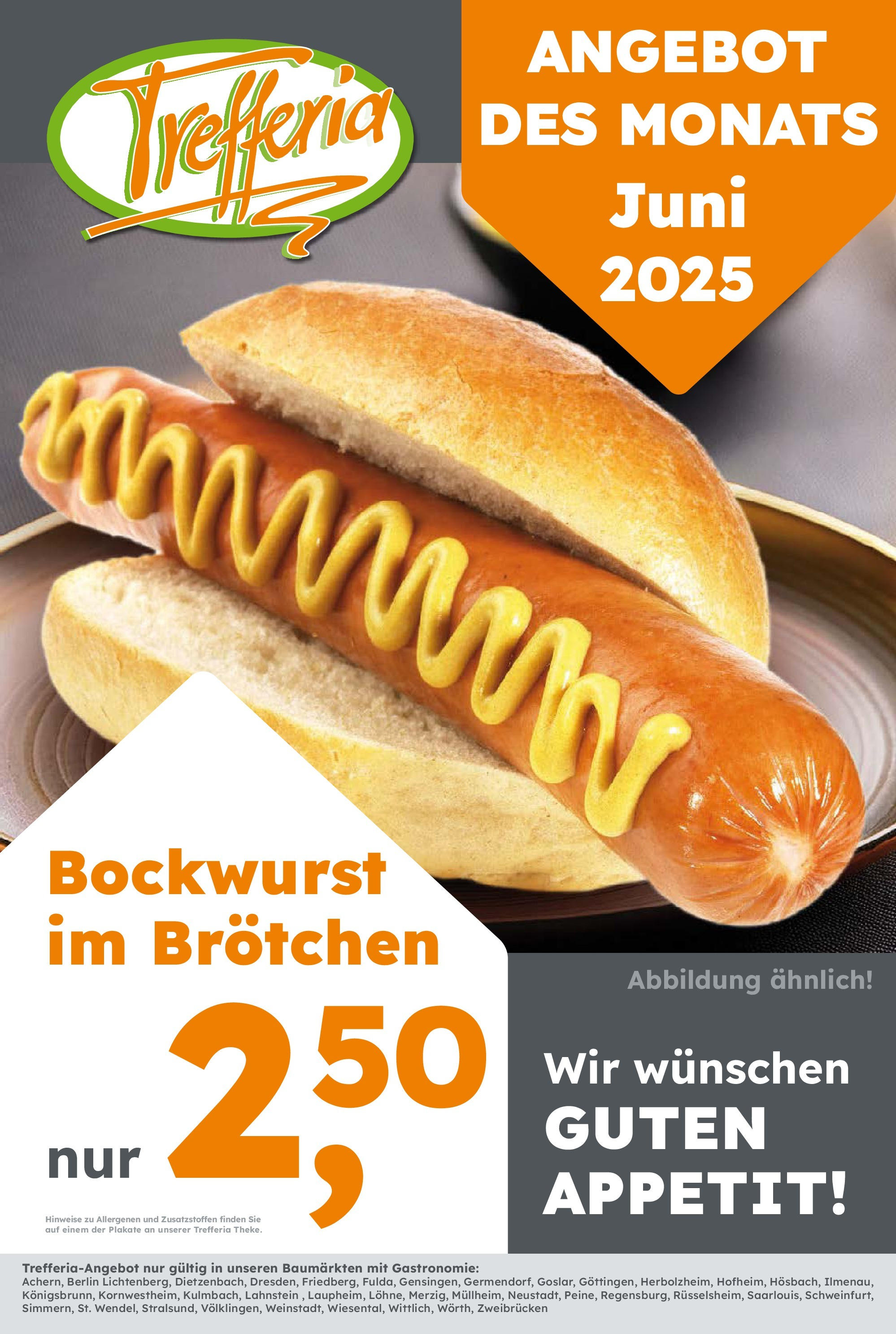 Globus Baumarkt prospekt Wittlich	 (ab 01.06.2025) zum Blättern | Seite: 25 | Produkte: Bockwurst