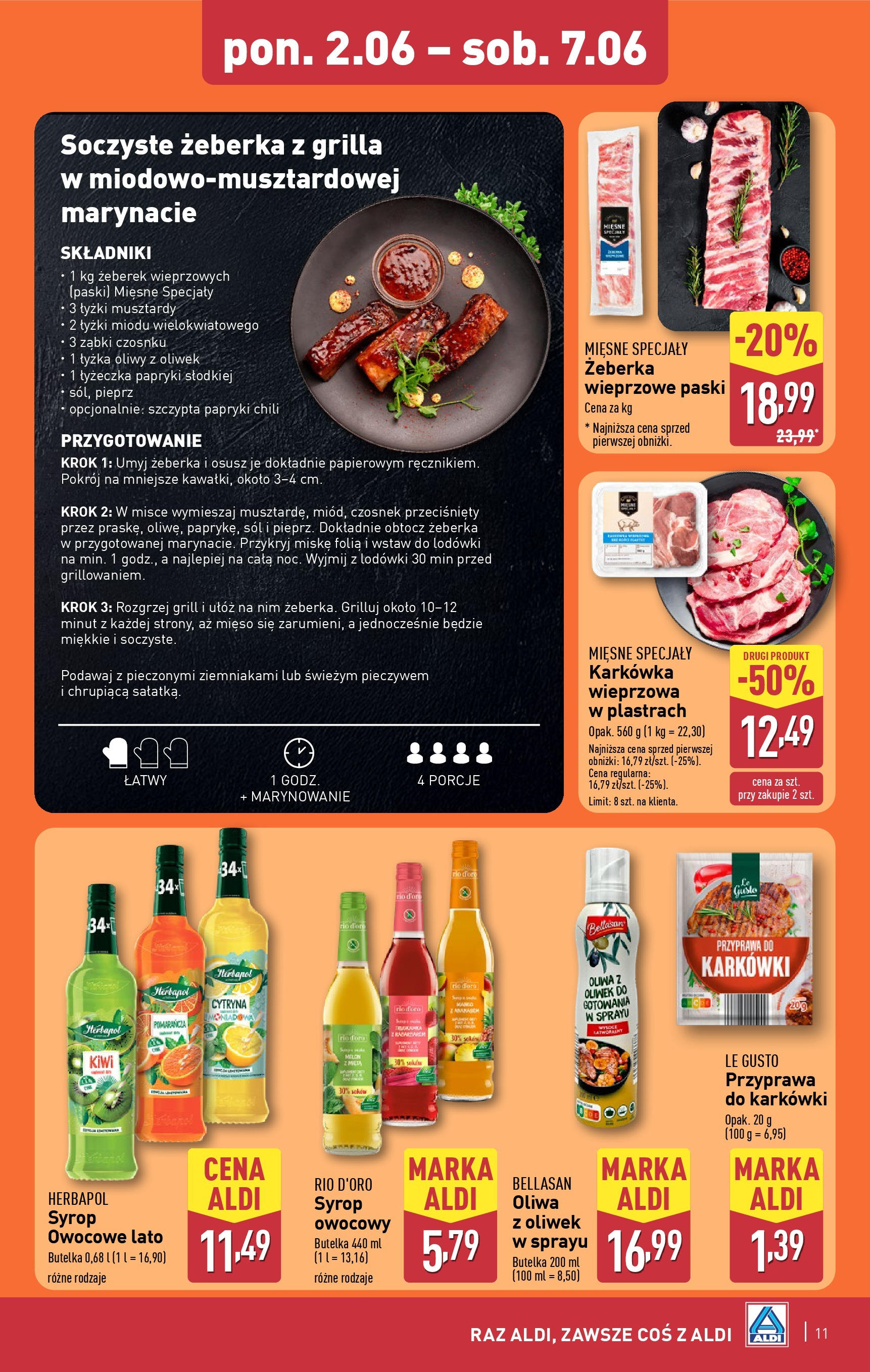 Aldi Gazetka od 02.06.2025 - Ulotka PDF, promocje | Strona: 11 | Produkty: Czosnek, Chili, Karkówka wieprzowa, Kiwi