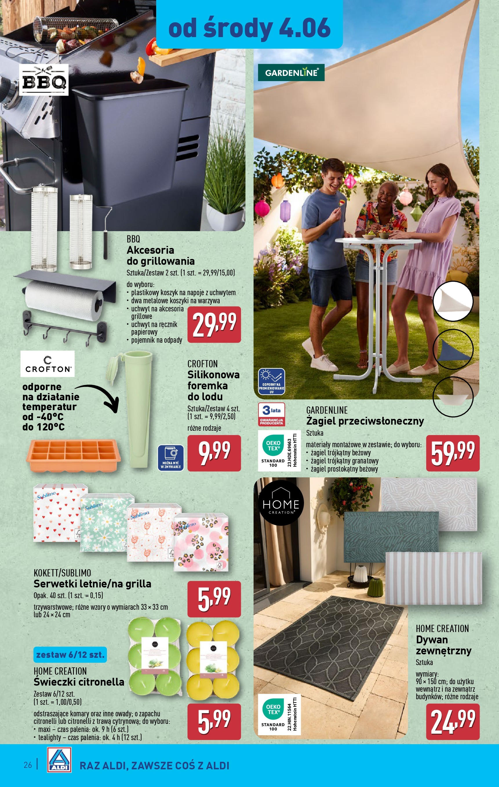 Aldi Gazetka od 02.06.2025 - Ulotka PDF, promocje | Strona: 26 | Produkty: Napoje, Dywan, Ręcznik papierowy, Warzywa