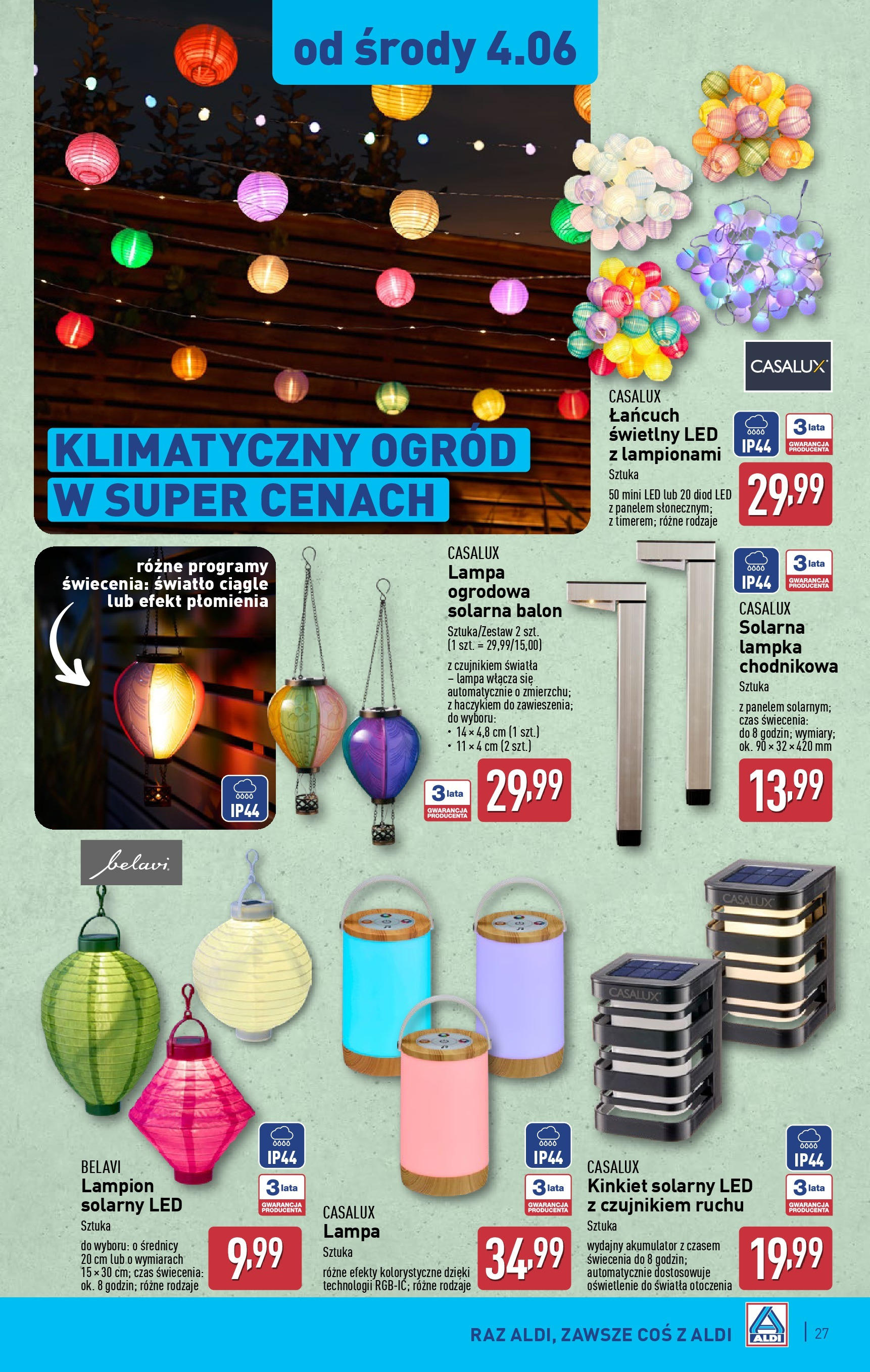 Aldi Gazetka od 02.06.2025 - Ulotka PDF, promocje | Strona: 27 | Produkty: Lampa