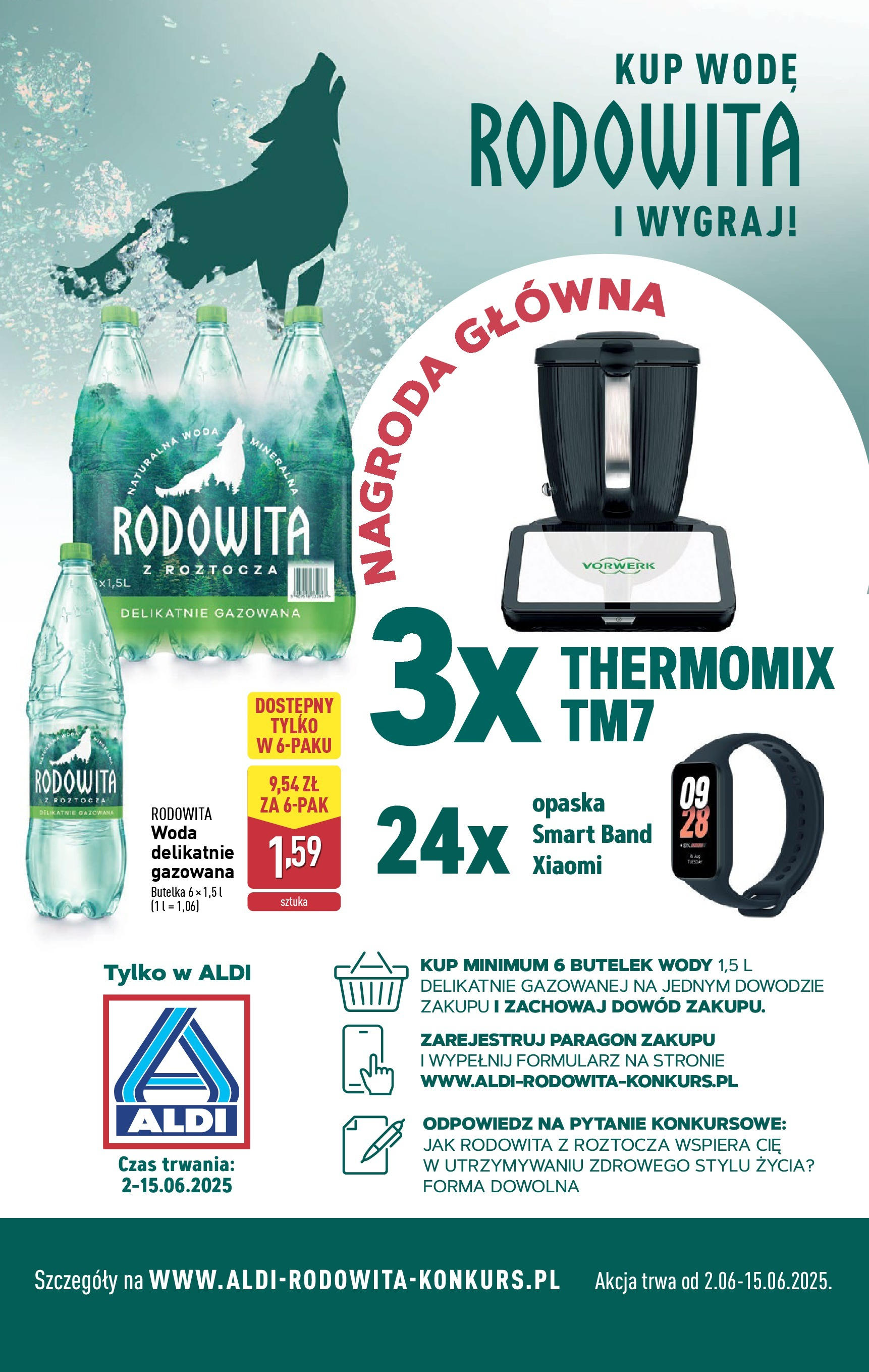 Aldi Gazetka od 02.06.2025 - Ulotka PDF, promocje | Strona: 32 | Produkty: Smartwatch, Woda