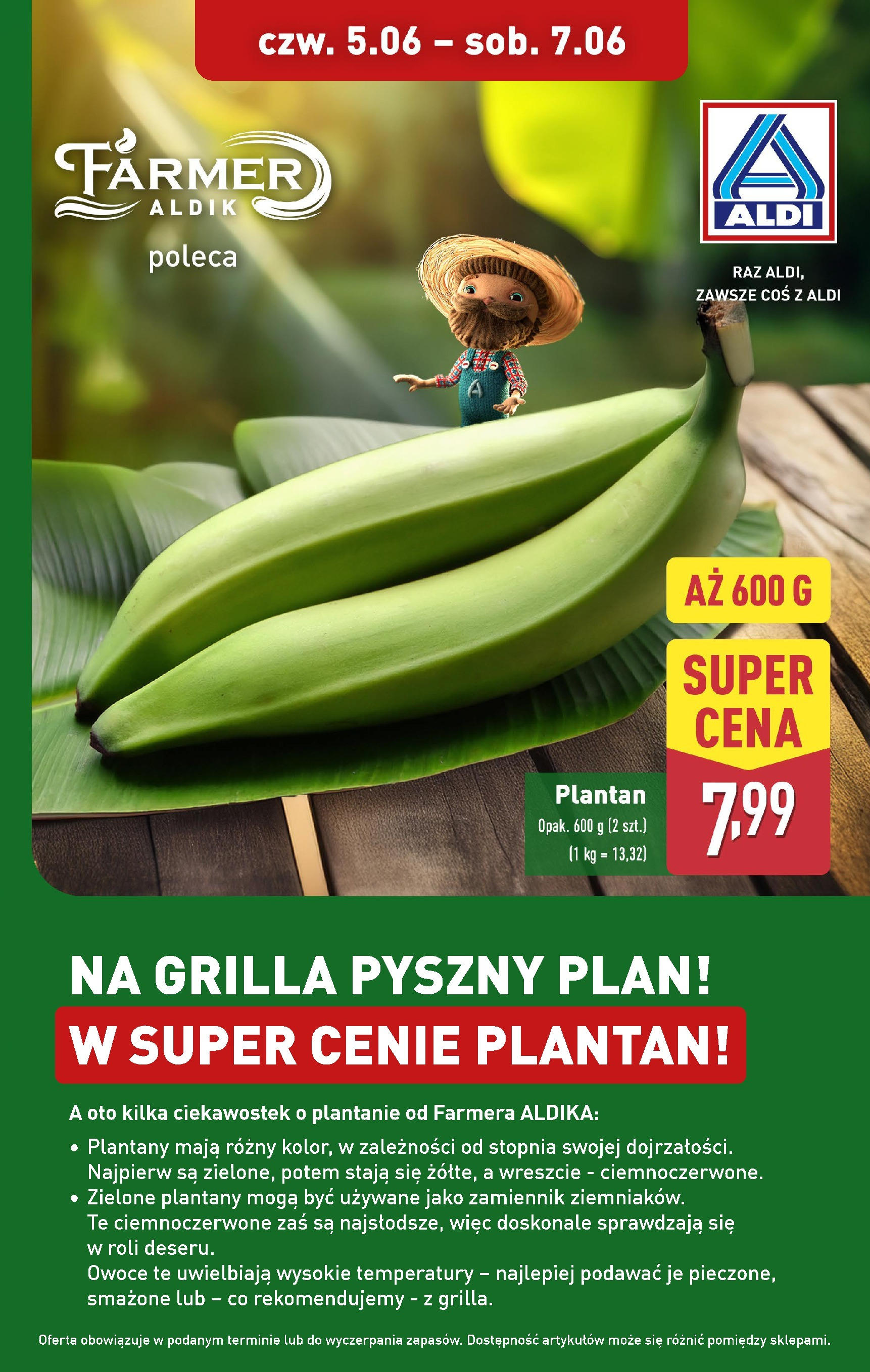 Aldi Promocja Plantan od 05.06.2025 - Nowa Gazetka - Numer strony 1