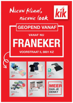 KiK - Geopend folder Franeker - Voorbeeld van een folder van KiK, geldig van 29.05.2025