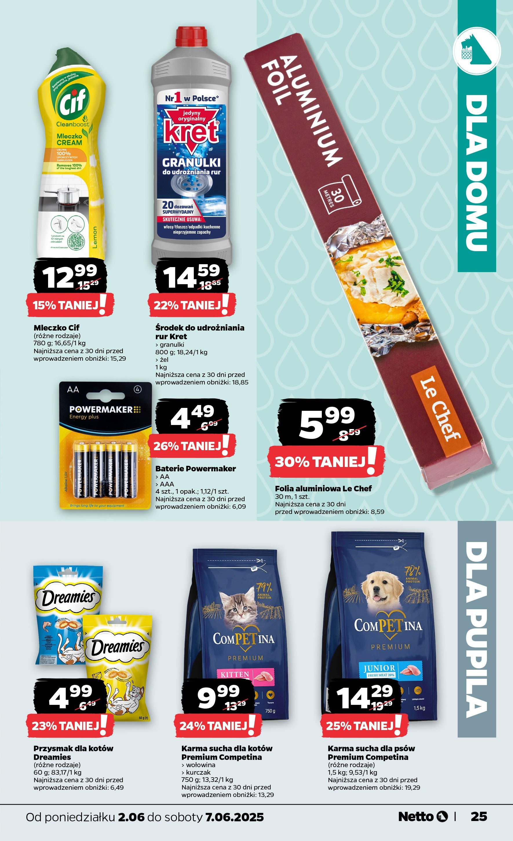 Netto gazetka - Spożywcza od 02.06.2025 - Aktualne promocje | Strona: 25 | Produkty: Kurczak, Baterie, Cleaner, Wołowina